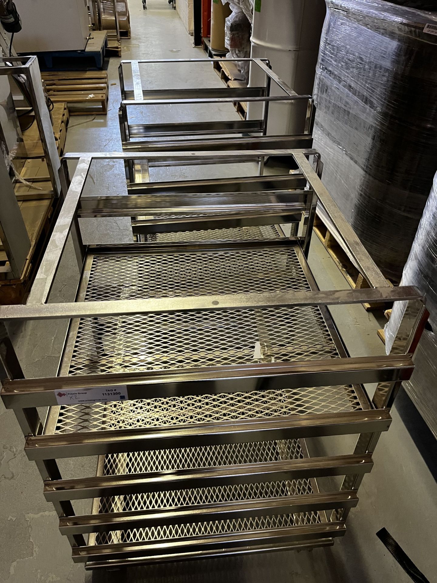 Lot of (2) Stainless Steel Racks