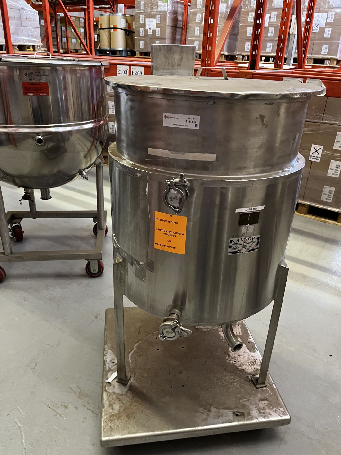 Alsop Stainless Steel Tank approx 200L