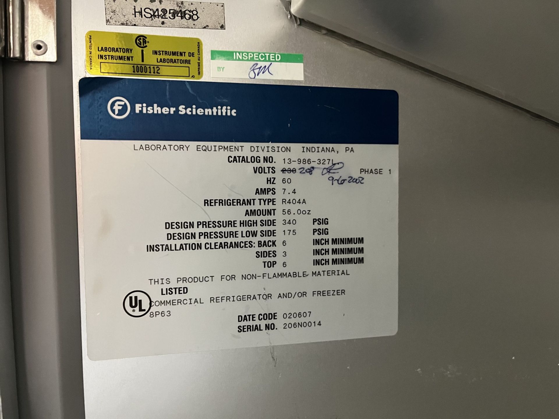 Fisher Scientific Isotemp Refrigerator - Freezer - Image 6 of 7