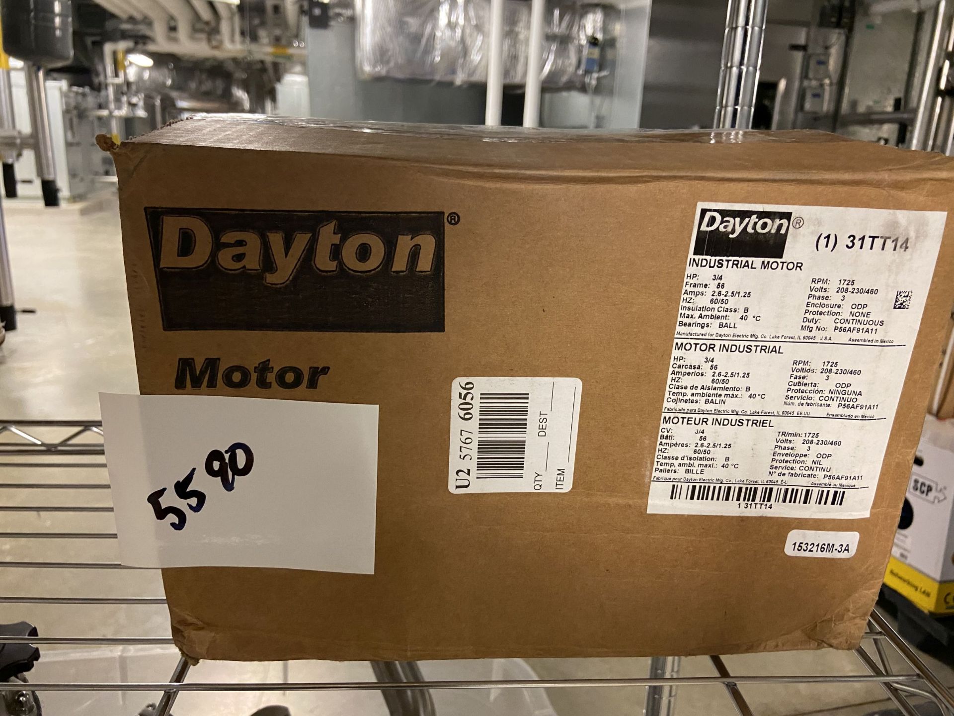 Dayton industrial motor.