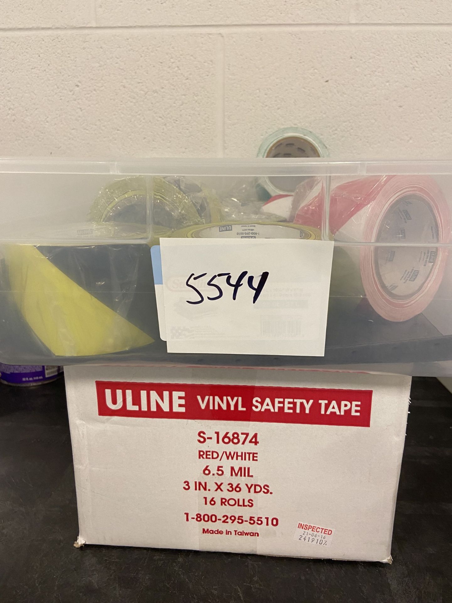Lot of safety tape.