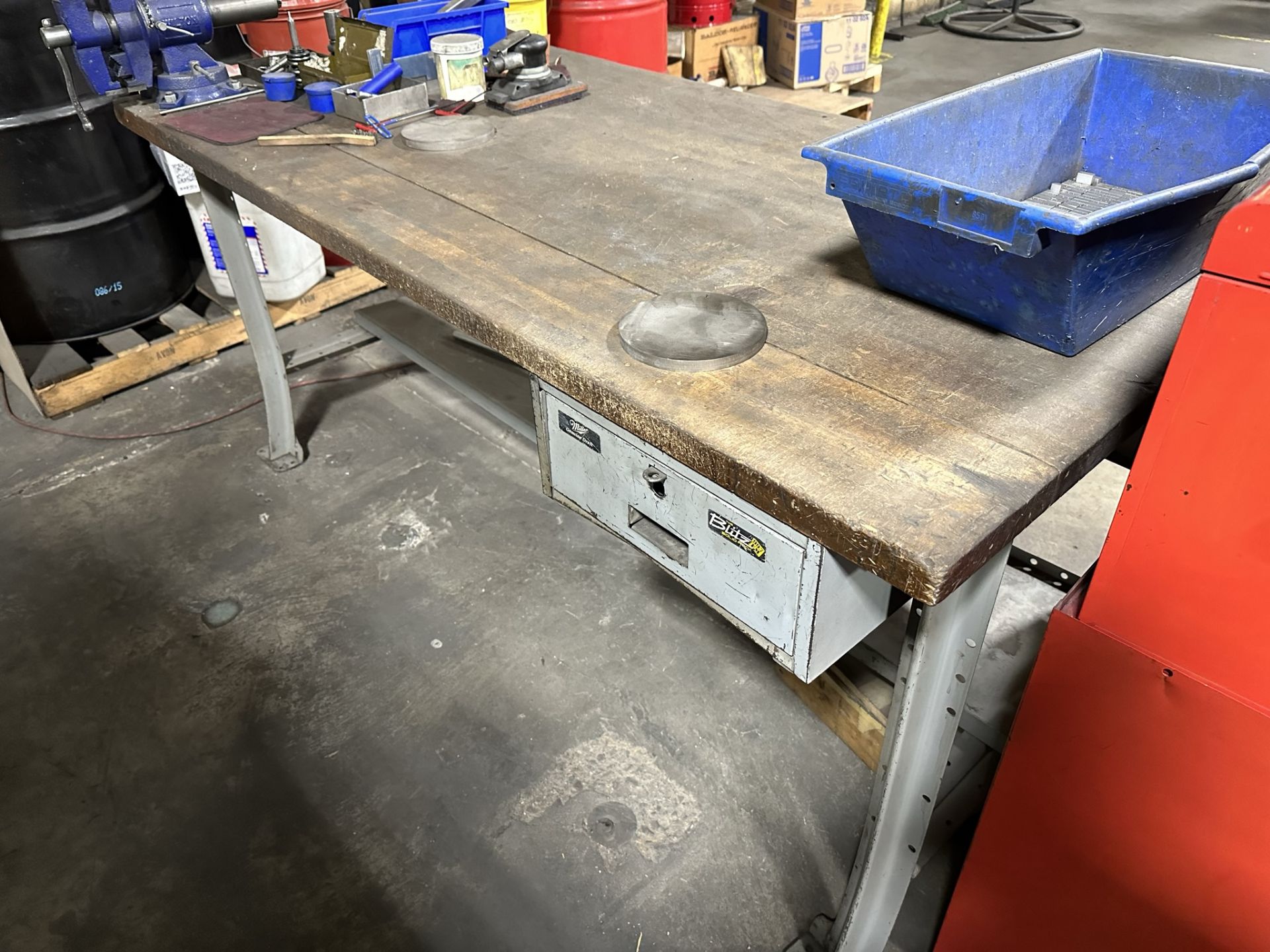 Bench Vise and Bench - Image 6 of 6
