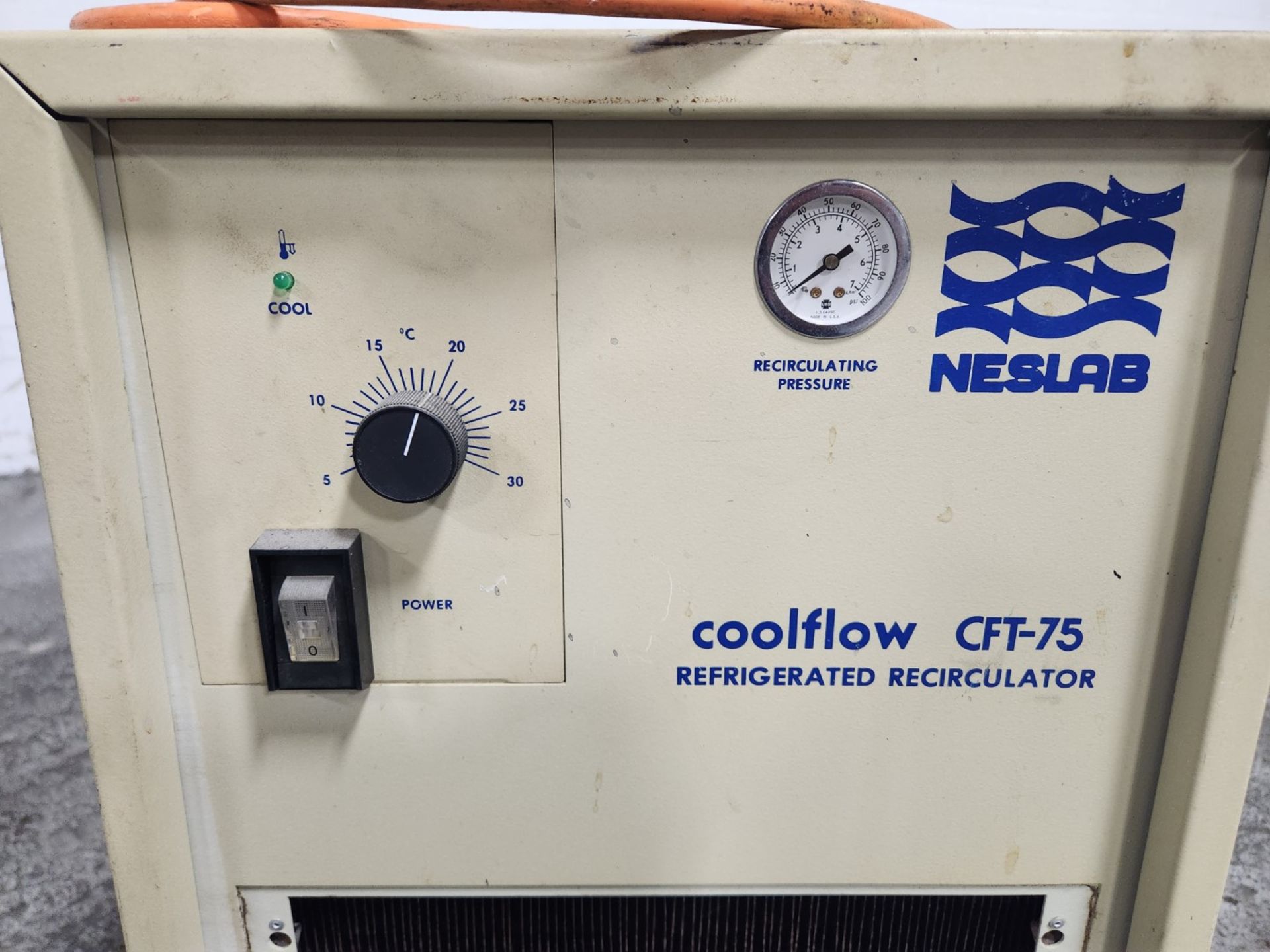 Neslab Refrigerated Recirculator, model Coolflow CFT-75, 5-30C temperature range, S/N 294111173. { - Image 4 of 4
