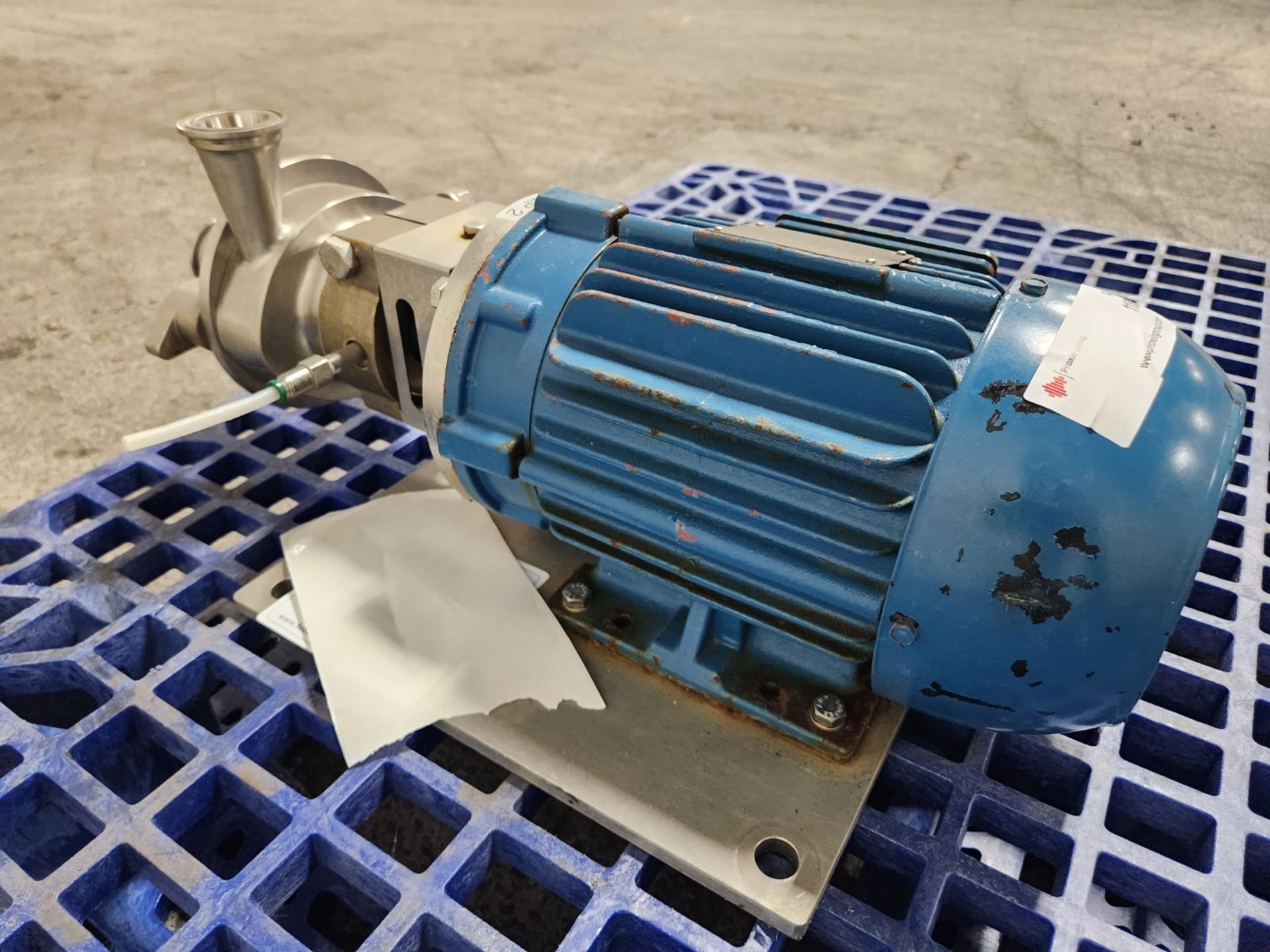 2 hp AmpCo centrifugal pump, model LFR00-140TC stainless steel construction, 230/460 volt, serial# - Image 3 of 6