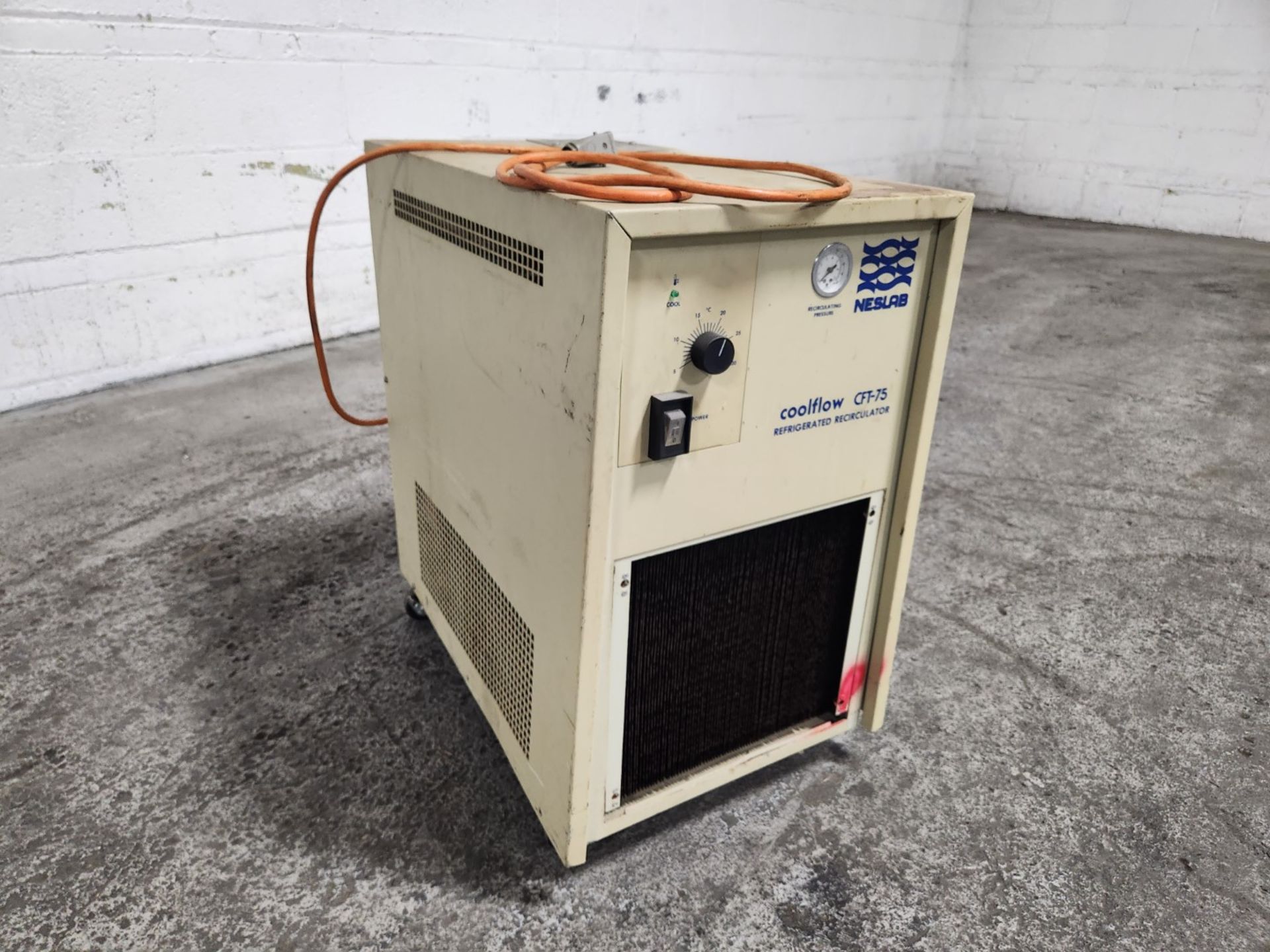 Neslab Refrigerated Recirculator, model Coolflow CFT-75, 5-30C temperature range, S/N 294111173. {