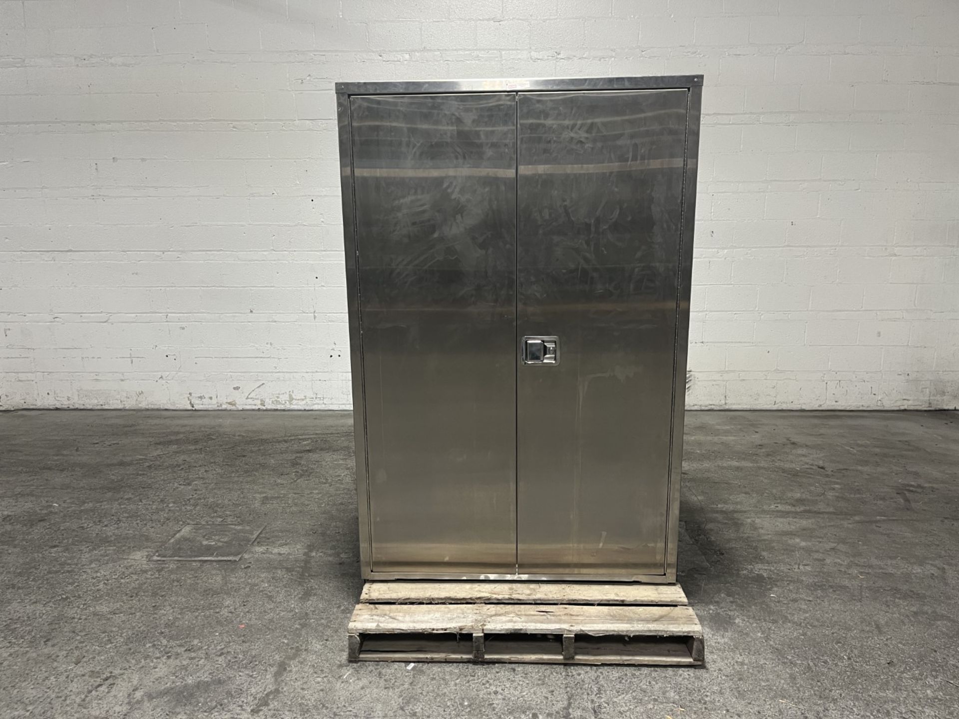 Stainless steel cabinet measuring 24" x 48" x 72" {TAG: 1180110}