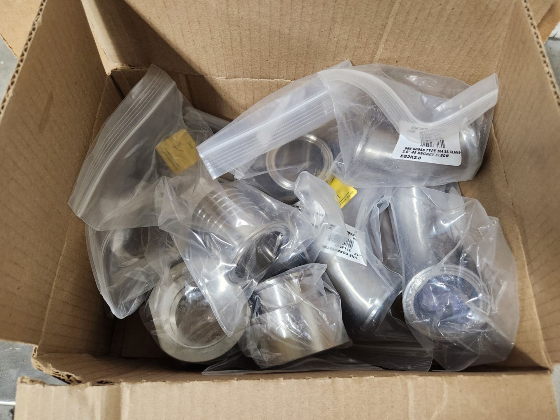 Lot of stainless steel components and small valves, and other assorted parts. {TAG: 1180129} - Image 2 of 6