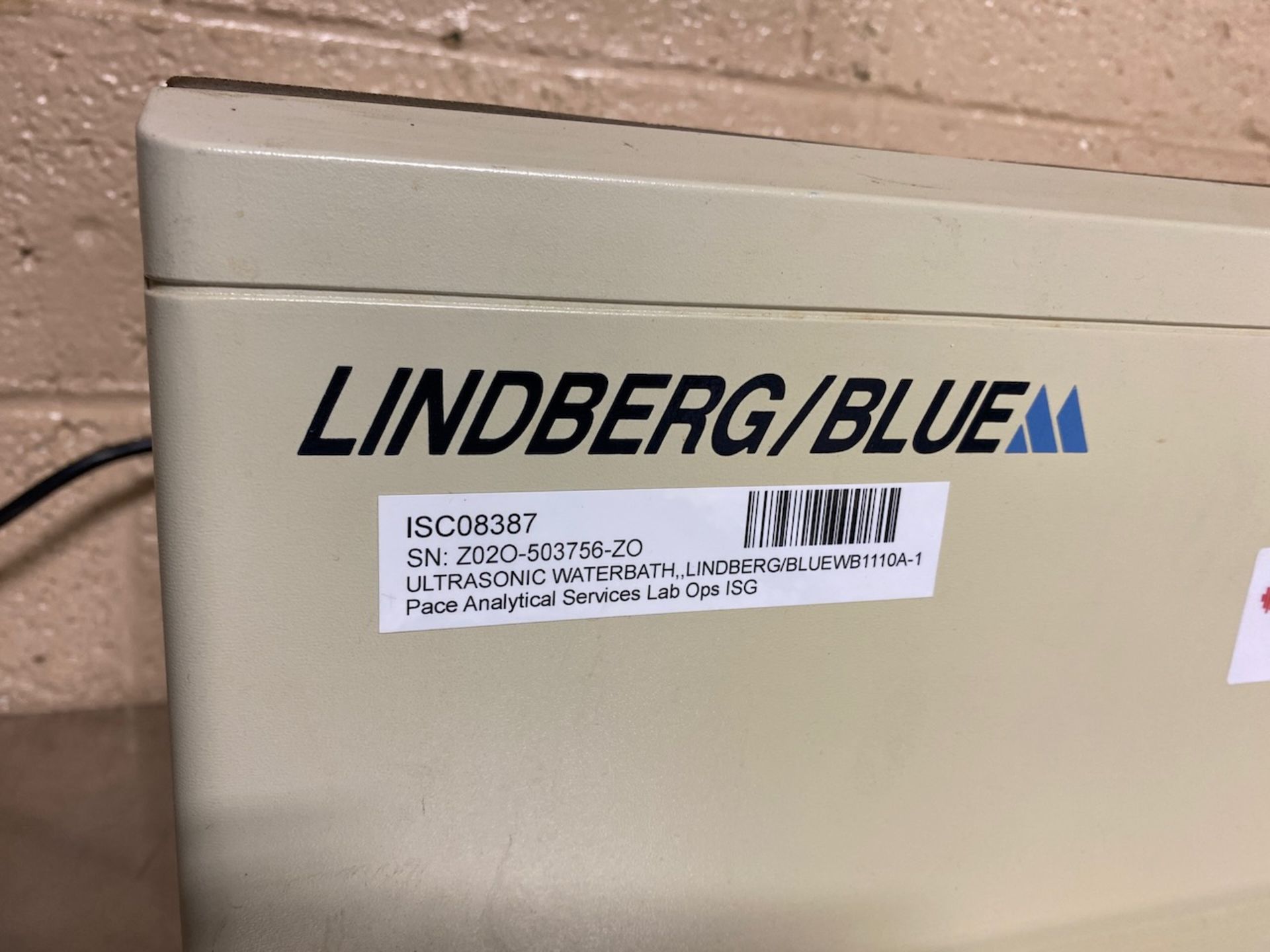 Lindberg/Ble M ultrasonic water bath, Model WB1110A-1, 8" x 12" x 8" bath, S/N Z02O-503756-ZO. { - Image 2 of 5