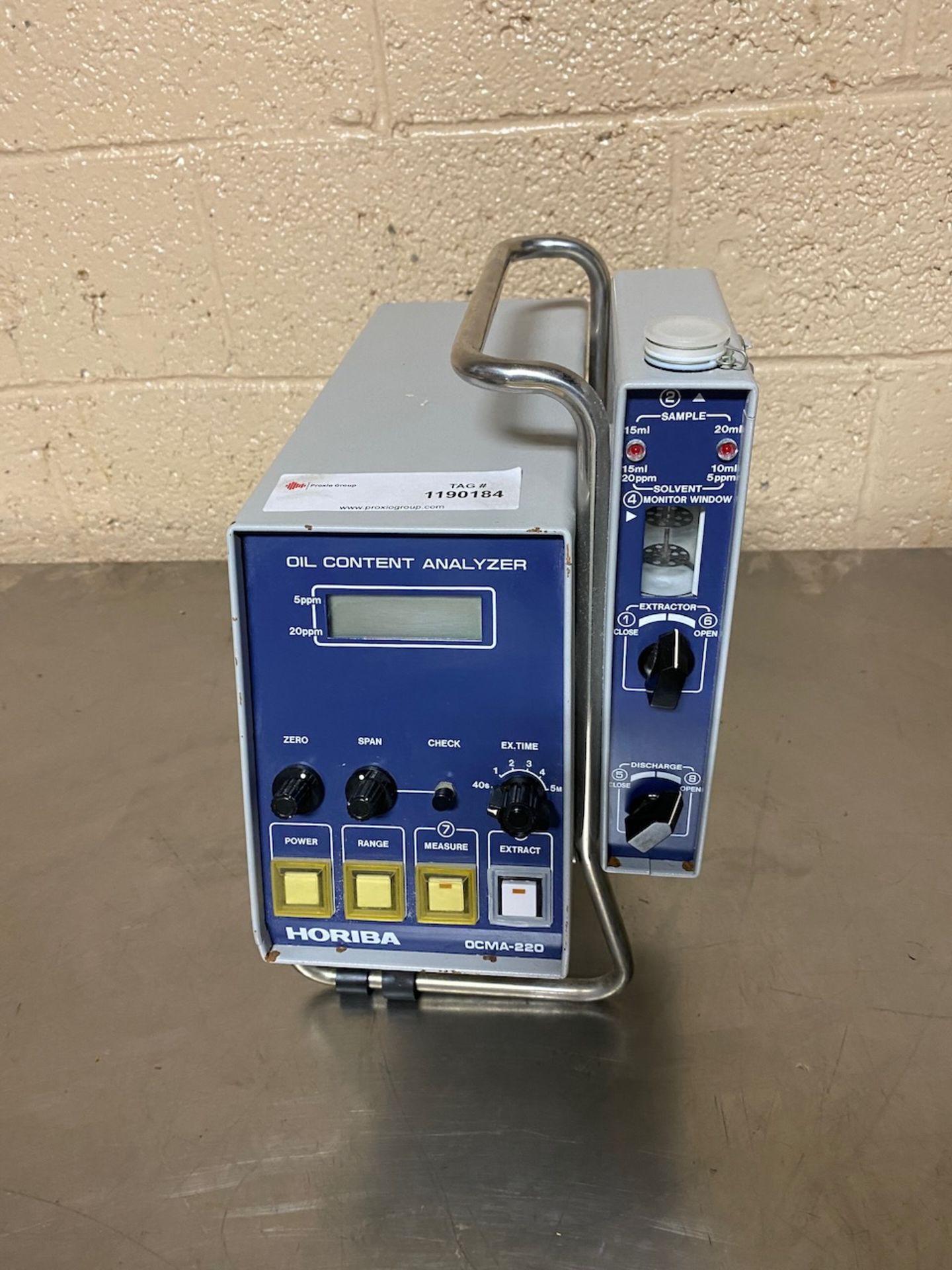 Horiba OCMA-220 Oil content analyzer, S/N 105010. Made in 1991. {TAG:1190184} - Image 2 of 5