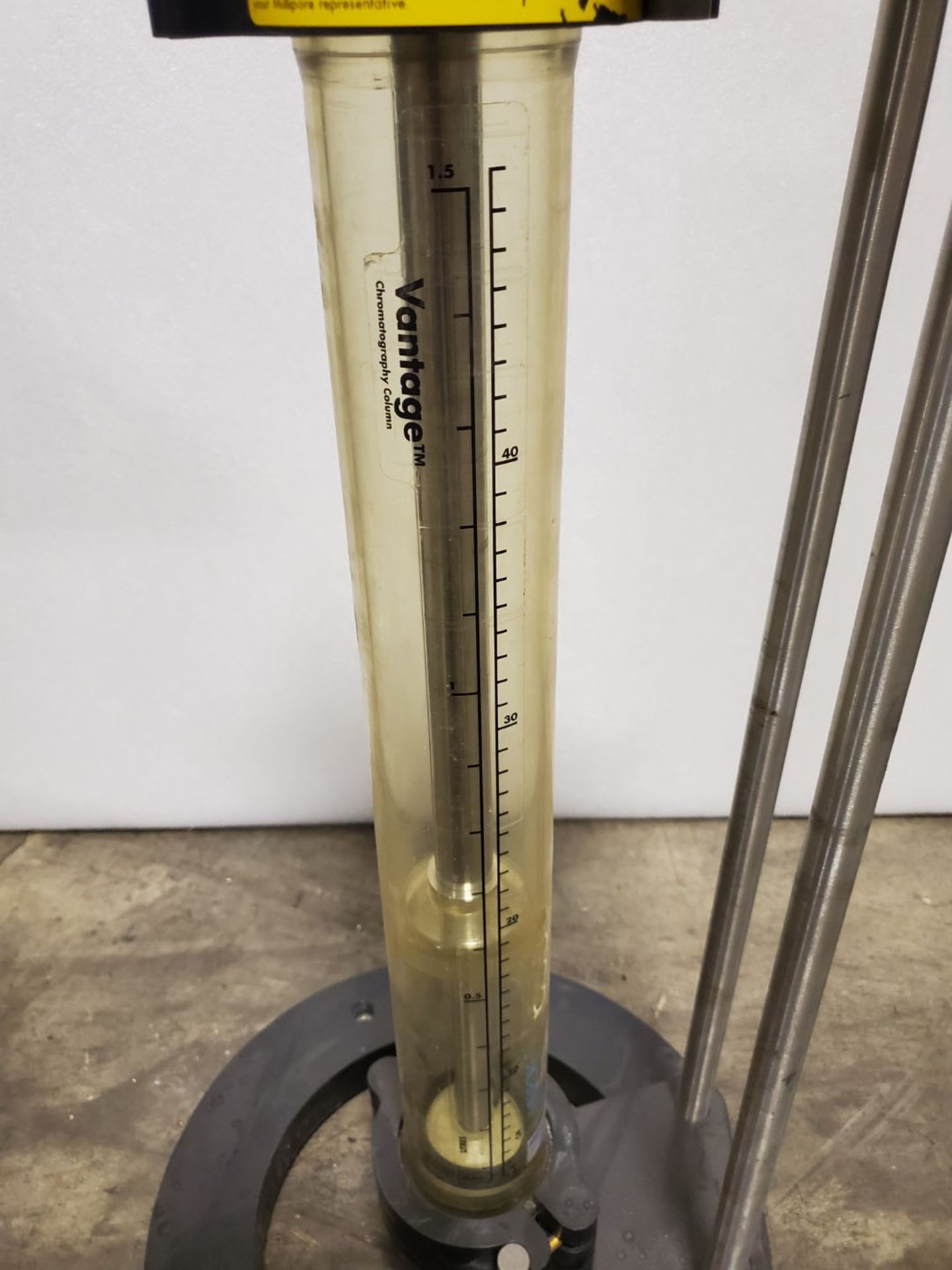 Millipore vantage chromatography column model VA60X500X500 approximately 1.5 liter capacity, rated - Image 3 of 3