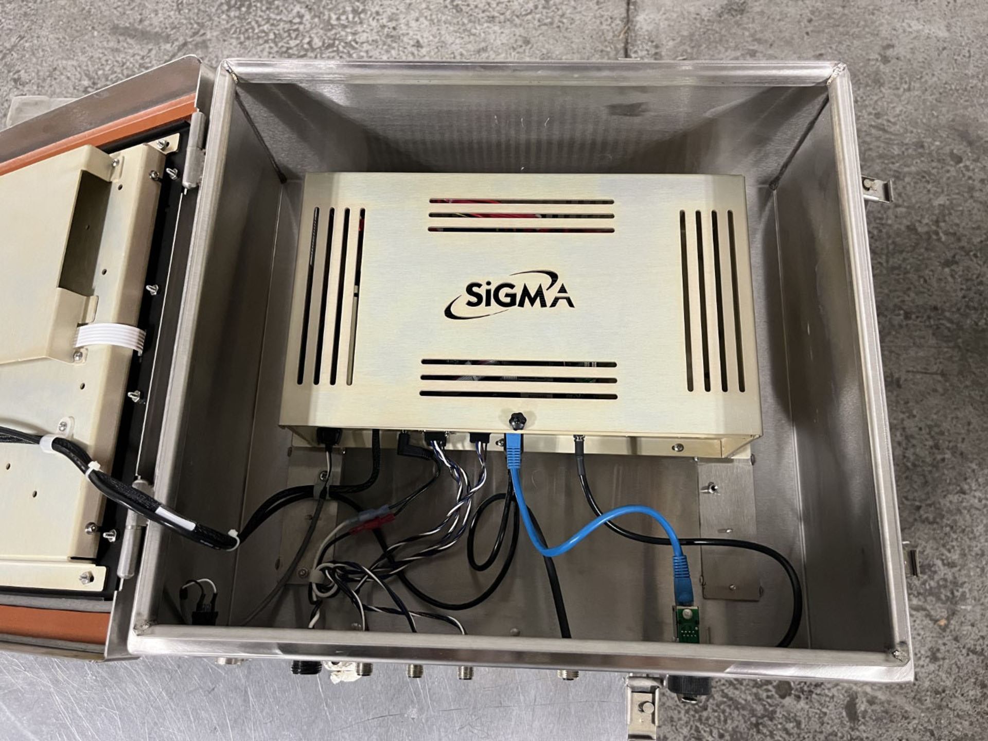 Lot of (5) Sigma display monitors with wires and keyboard (TAG # 1190192) Ships from Cleveland, OH - Image 6 of 7
