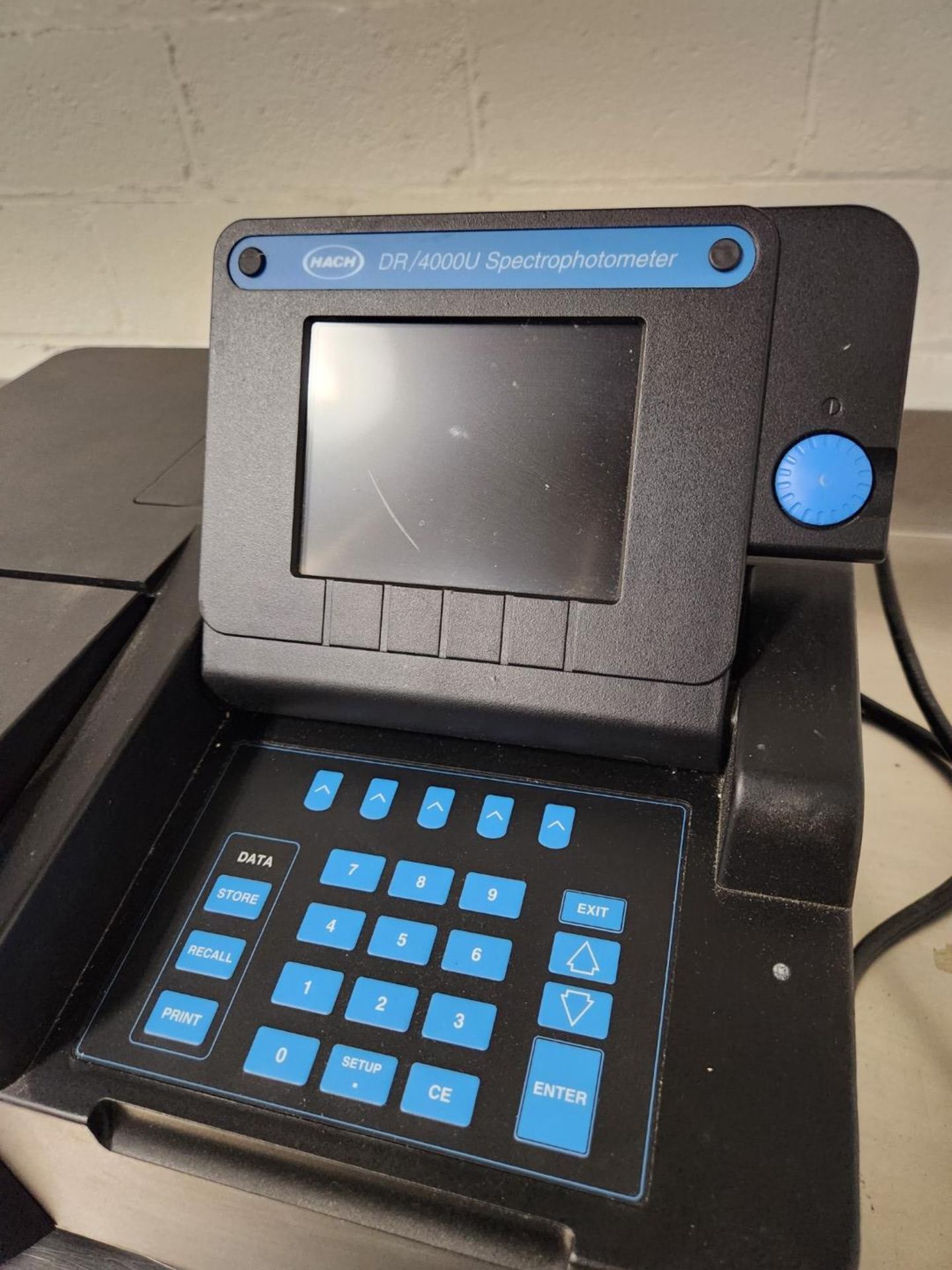 HACH Spectrophotometer, model DR/4000, with fold-down screen and controls, 115 volts, serial# - Image 3 of 5