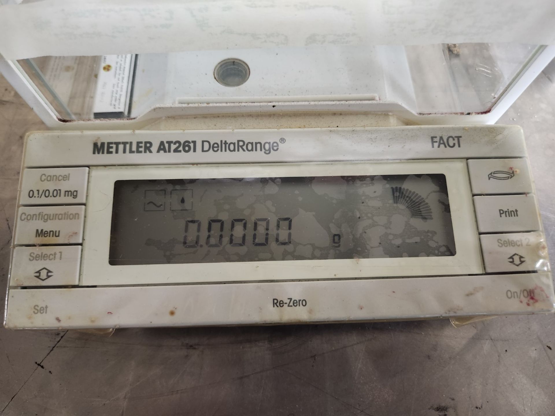 Mettler DeltaRange Series analytical balance, model AT261, 205g capacity, 115 volts, serial# L98932. - Image 5 of 5