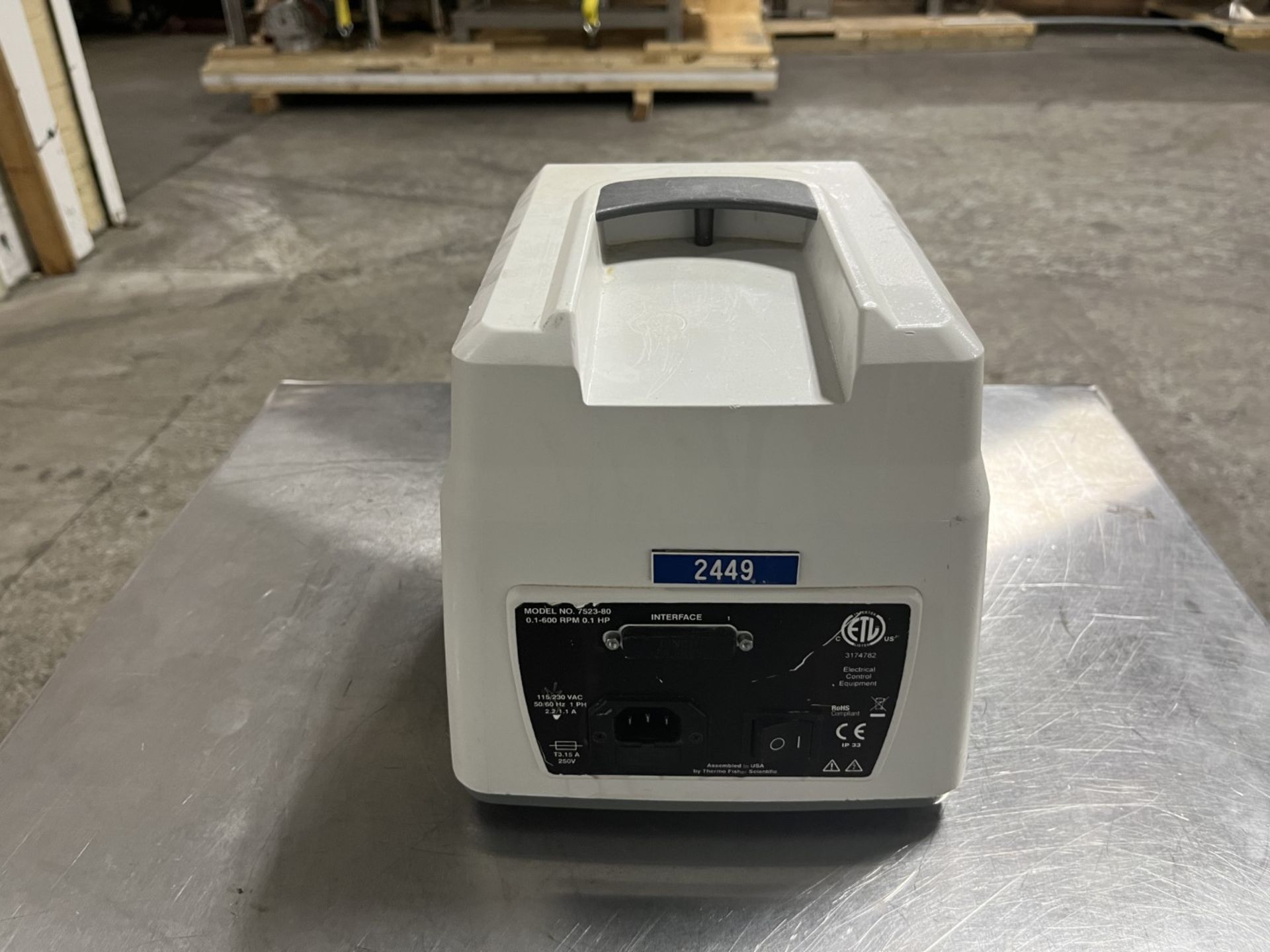 Cole-Parmer masterflex L/S pump, model 7523-80. (TAG # 1190201) Ships from Cleveland, OH - Image 4 of 6