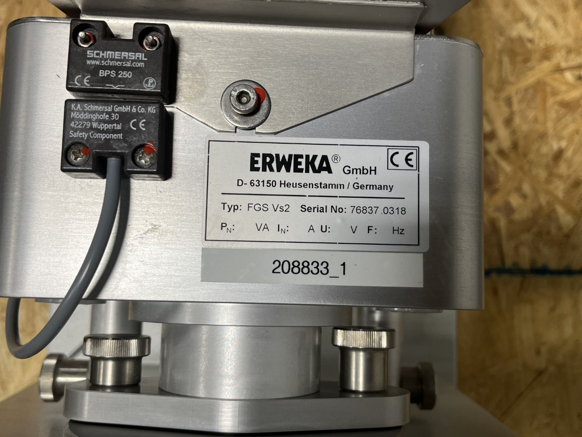 Erweka all purpose system, model AR 403, with wet granulator attachment, model FGS Vs2, 115 volt, - Image 7 of 11