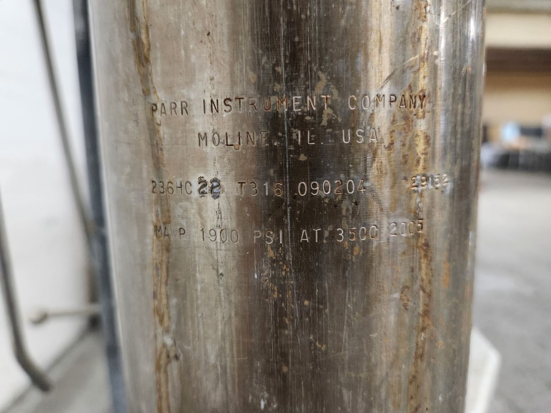 2 Liter Parr Reactor, model 4534, 316 stainless steel construction, arated 1900 psig at 350C, with - Image 7 of 12