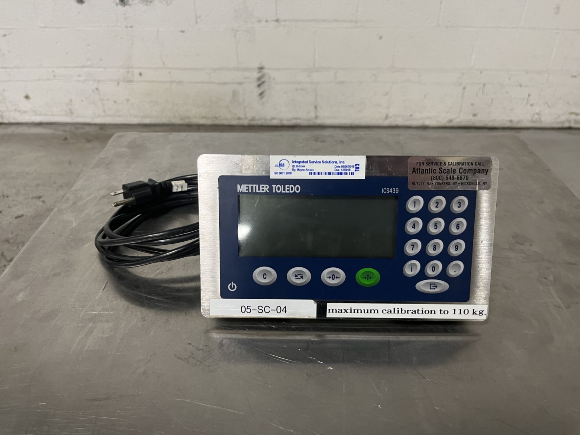Mettler Toledo controller, model ICS4x9-1, serial# B415489538. (TAG # 1190204) Ships from Cleveland,