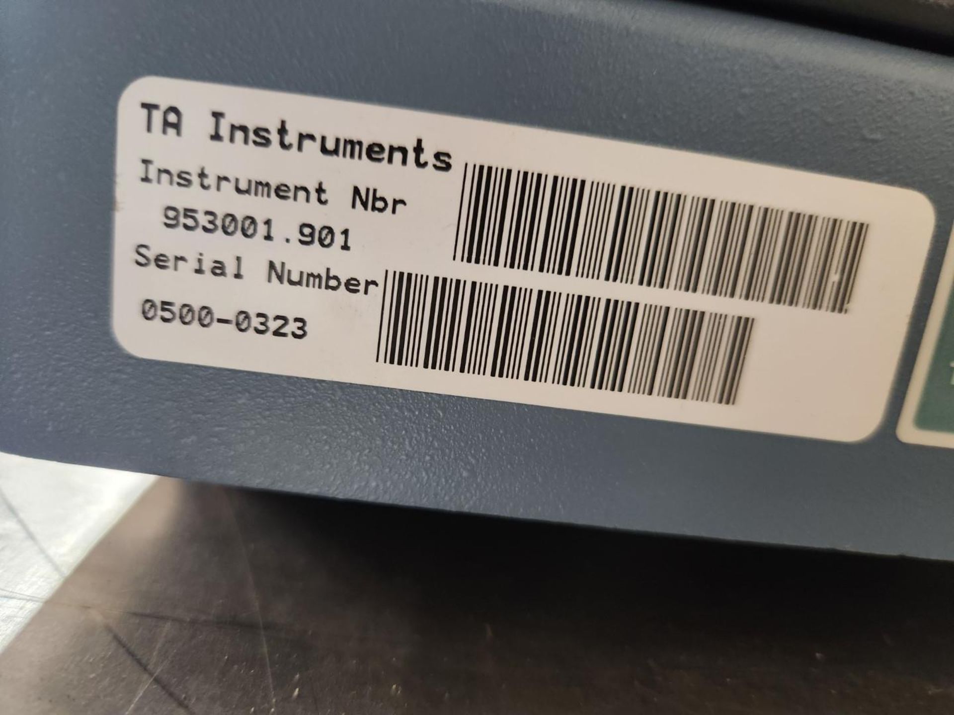 TA Insturments Thermogravimetric Analyzer, model 953001.901 TGA Q500, with TGA-04 heat exchanger and - Image 7 of 7