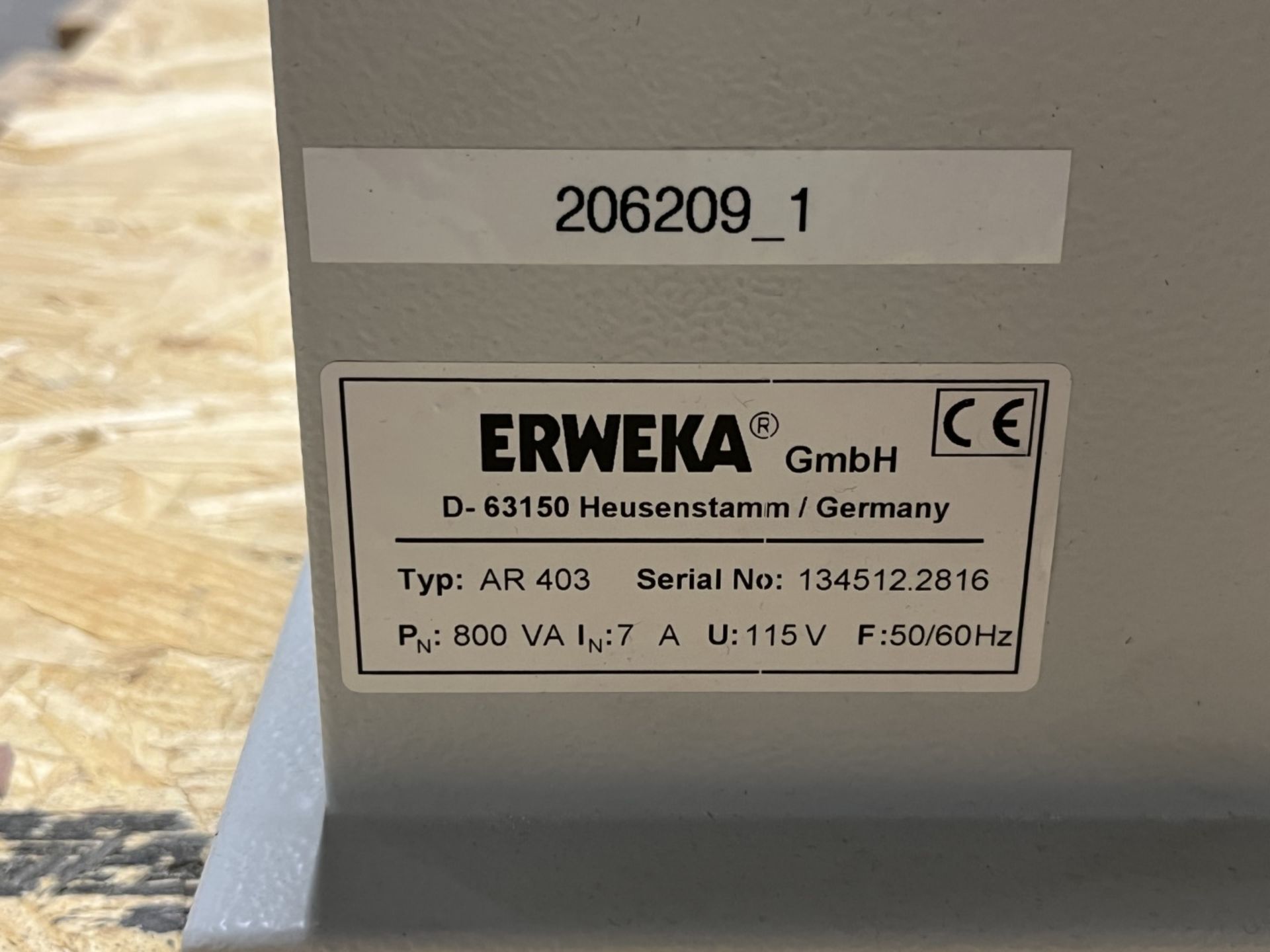 Erweka all purpose system, model AR 403, with wet granulator attachment, model FGS Vs2, 115 volt, - Image 2 of 11
