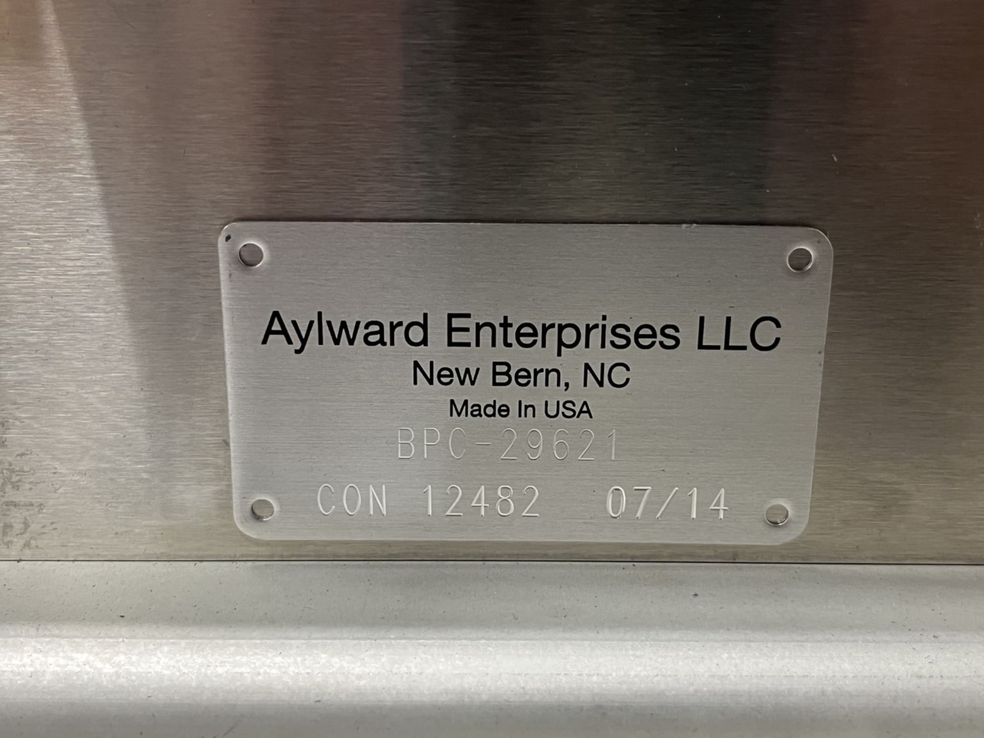 Aylward Enterprises blister feeder, model BPC-29621, serial# CON 12483, built in 2014. (TAG # - Image 2 of 8