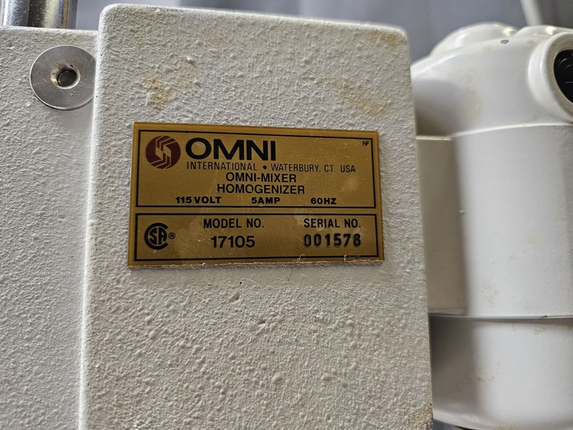 Omni Omni-Mixer Series Model 17105 Benchtop Homogenizer 001578 w/ Stand - Image 4 of 4