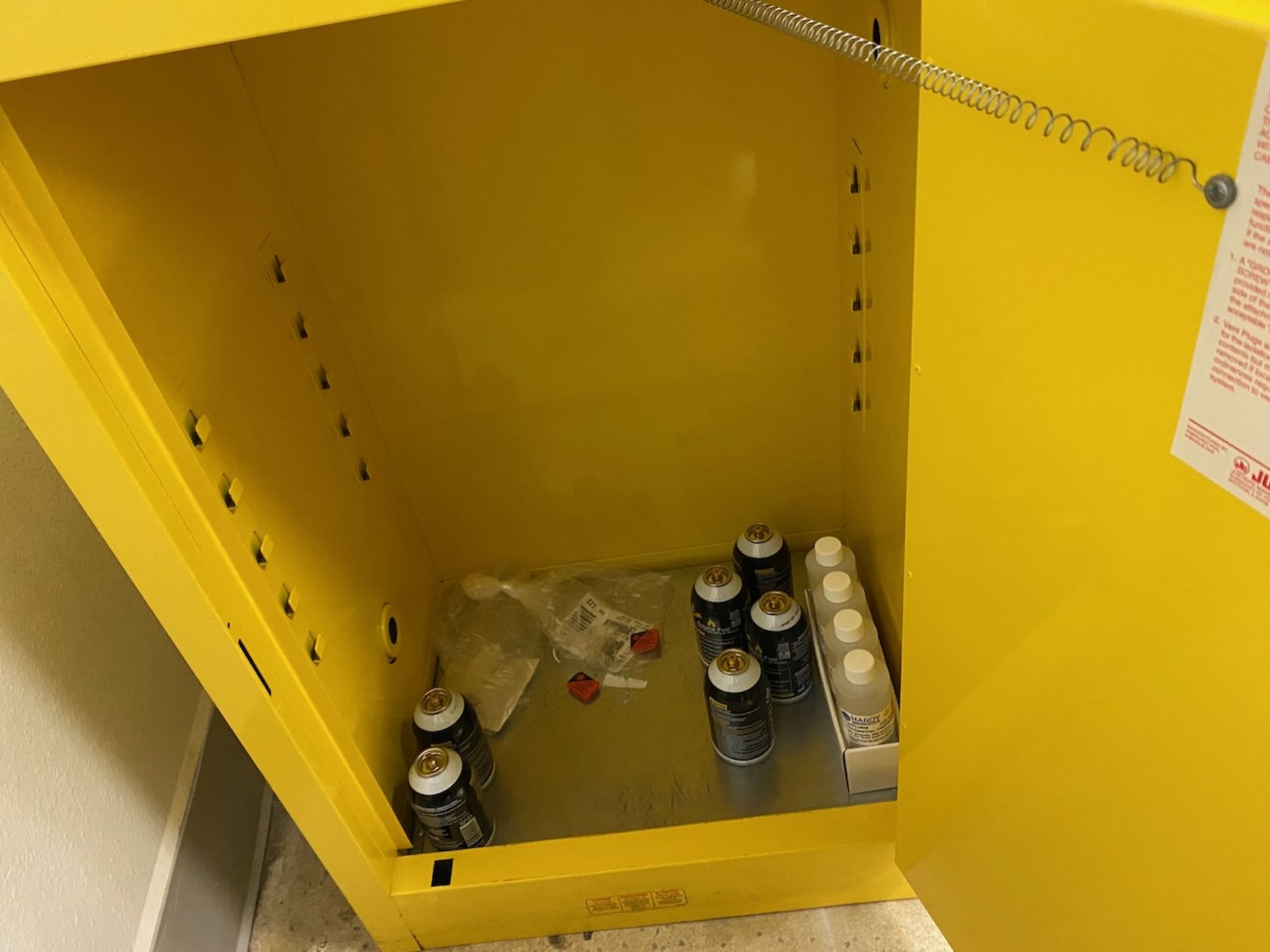 Justrite Flammable Liquid Storage Cabinet - Image 3 of 3
