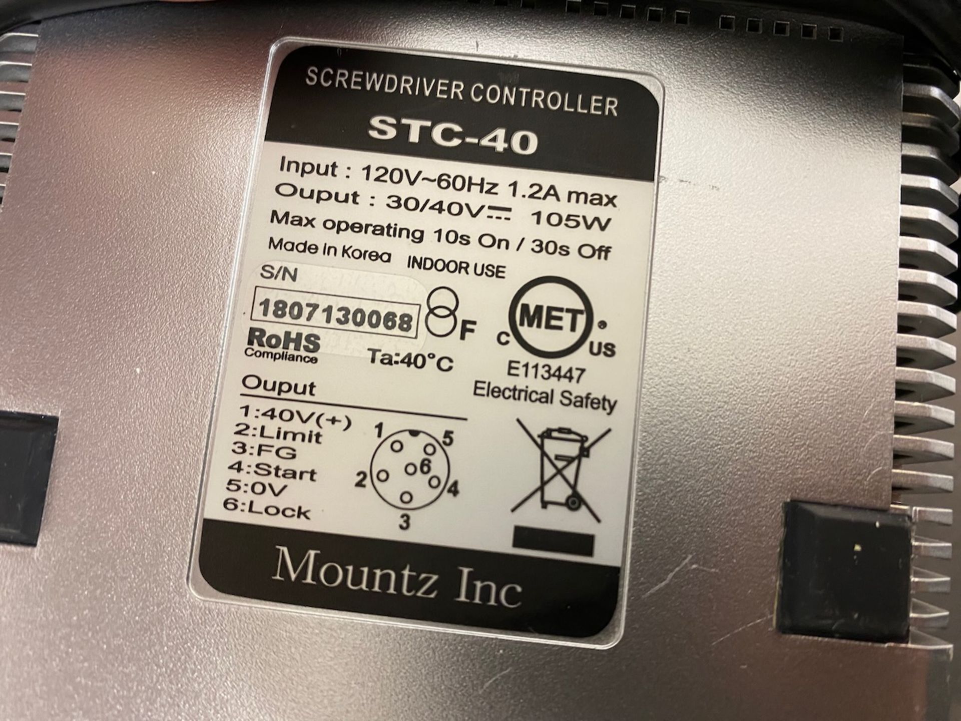 Mountz STC-40 Flex Drive Screw Driver - Image 5 of 12