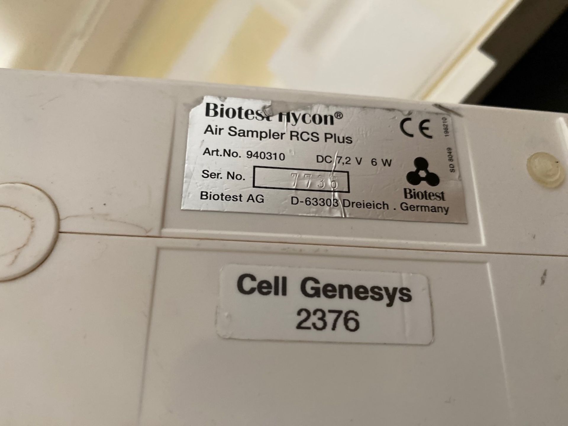Biotest Hycon RCS Plus Air Sampler - Image 4 of 4