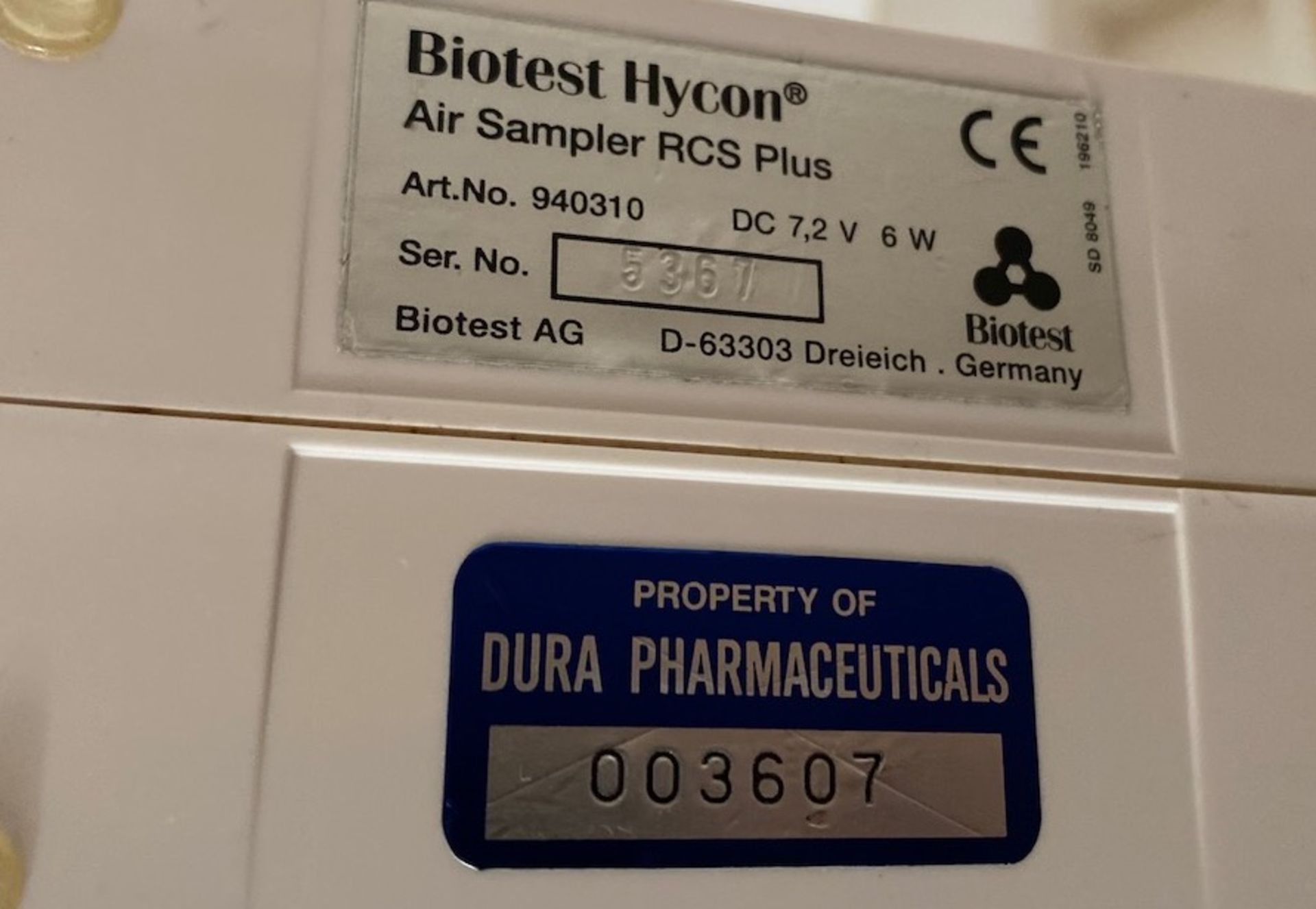 Biotest Hycon RCS Plus Air Sampler - Image 9 of 9