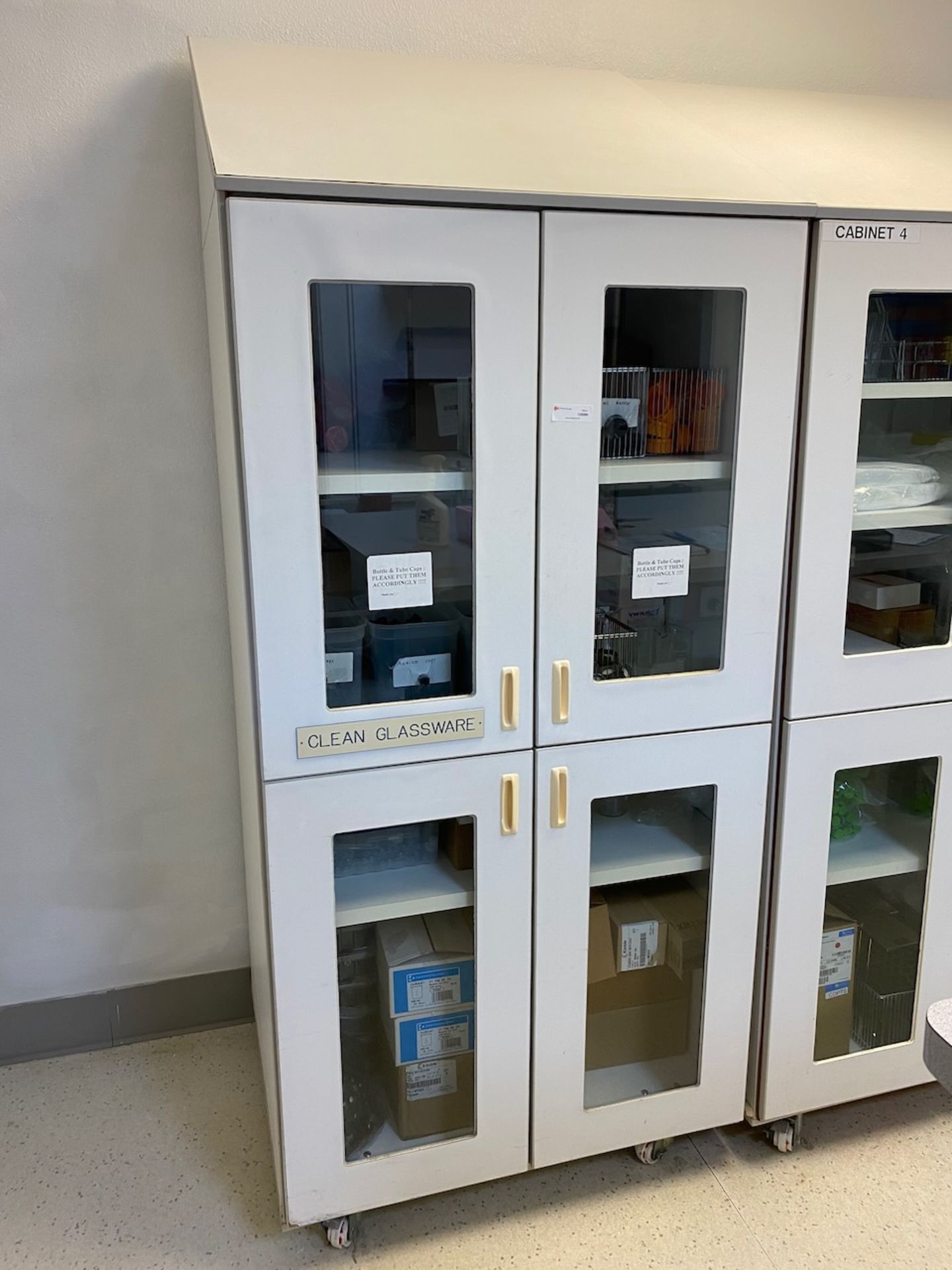 Glass door cabinet