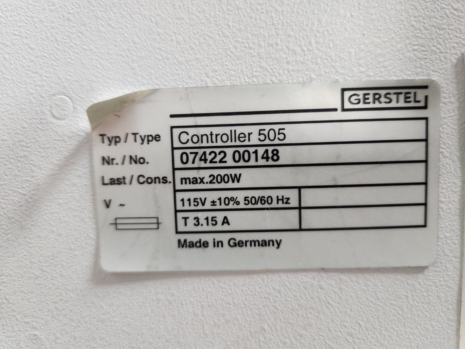 Gerstel Controller, model 505, max 200 watts, 115 volts, serial# 07422 00148. {TAG:1190015} - Image 4 of 4