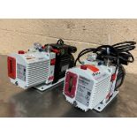 Lot of two Pfeiffer Duo 3 Vacuum pumps. .2/.24 HP. {TAG:1190150}