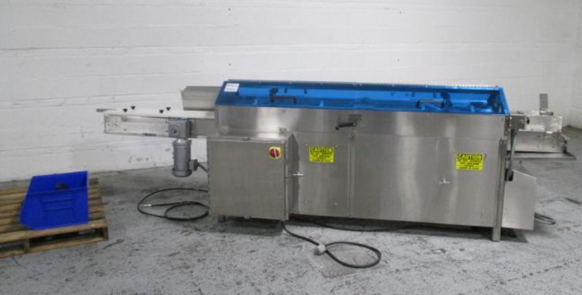 McBrady Engineering Exterior Single Pass Vial Washer/Dryer, model# 40, configured for use with