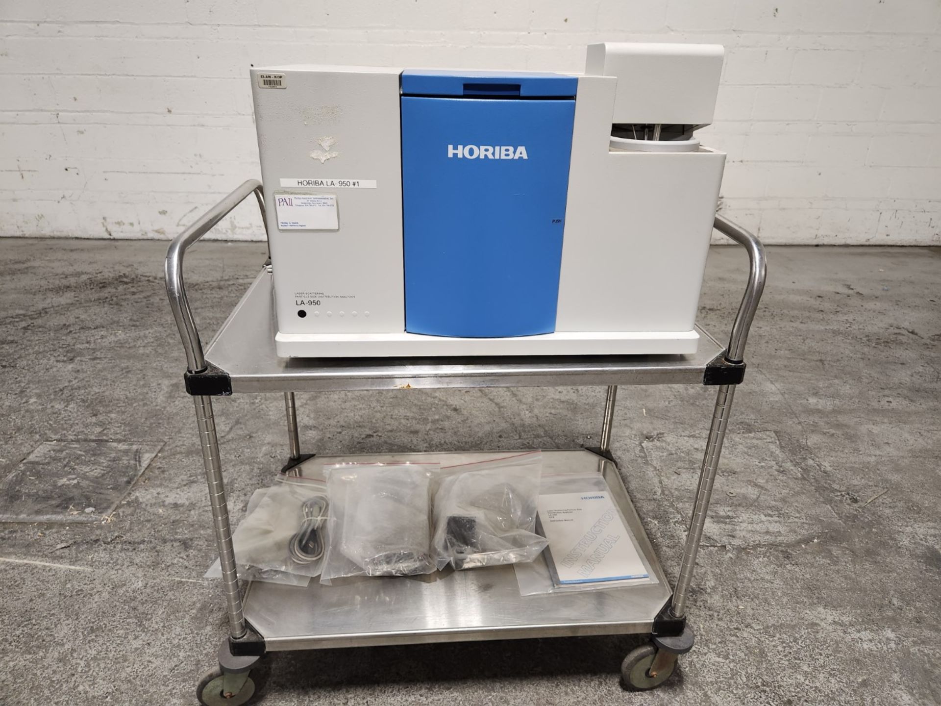 Horiba Partica Model LA-950 Laser Scattering Particle Size Distribution Analyzer, with manual and