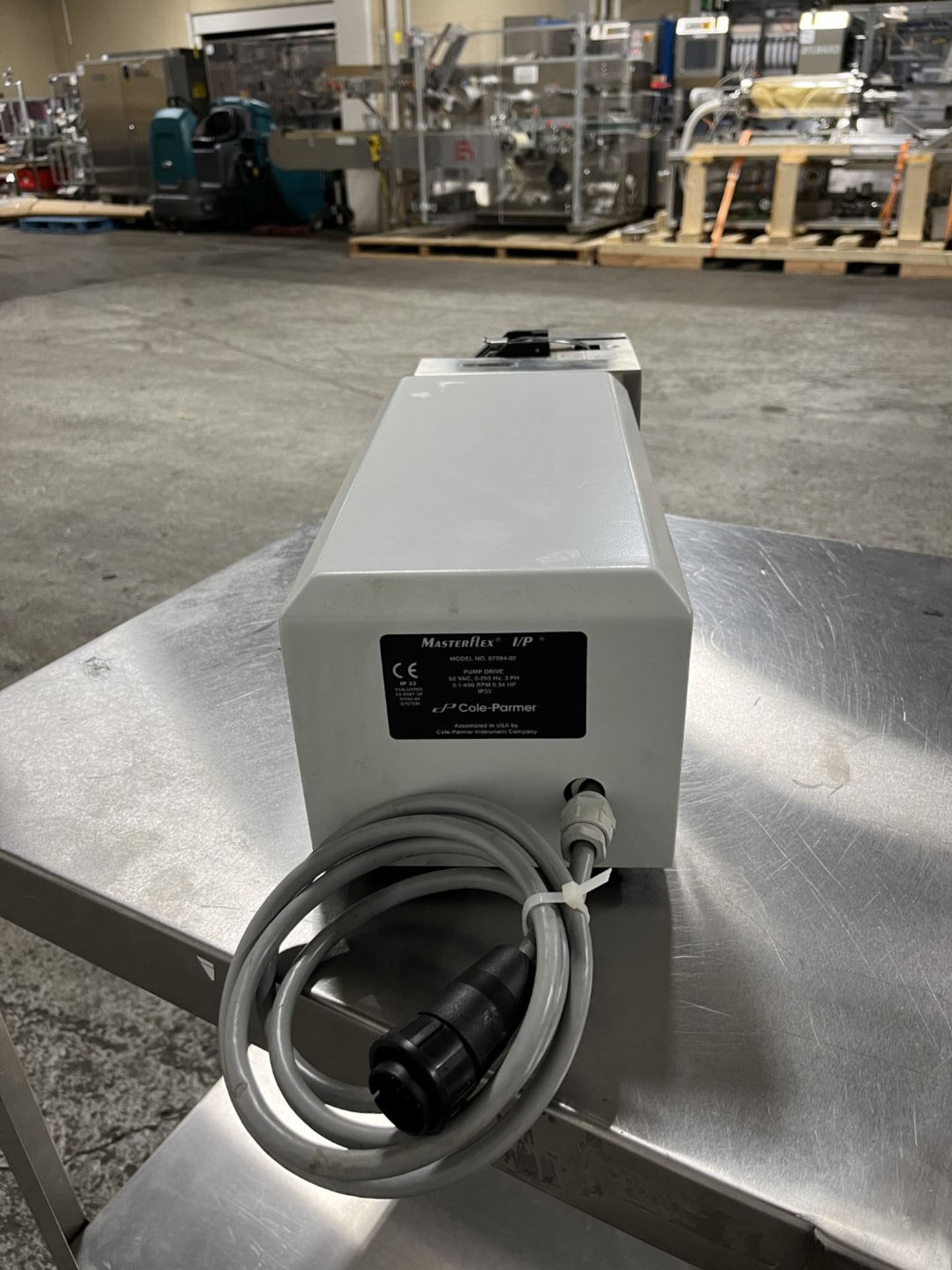 Cole-Parmer Masterflow peristaltic pump, model 77600-62, single head, with .34 hp drive, model - Image 5 of 6