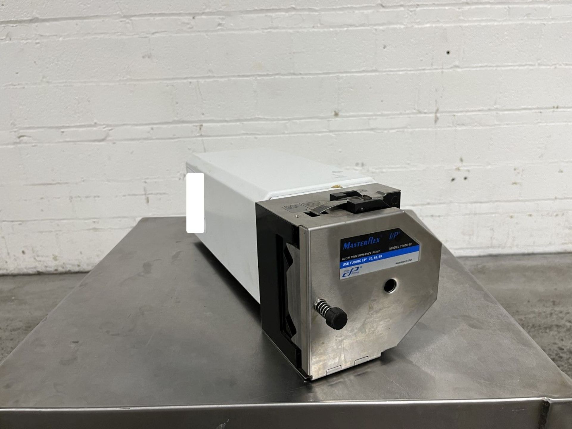 Cole-Parmer Masterflow peristaltic pump, model 77600-62, single head, with .34 hp drive, model