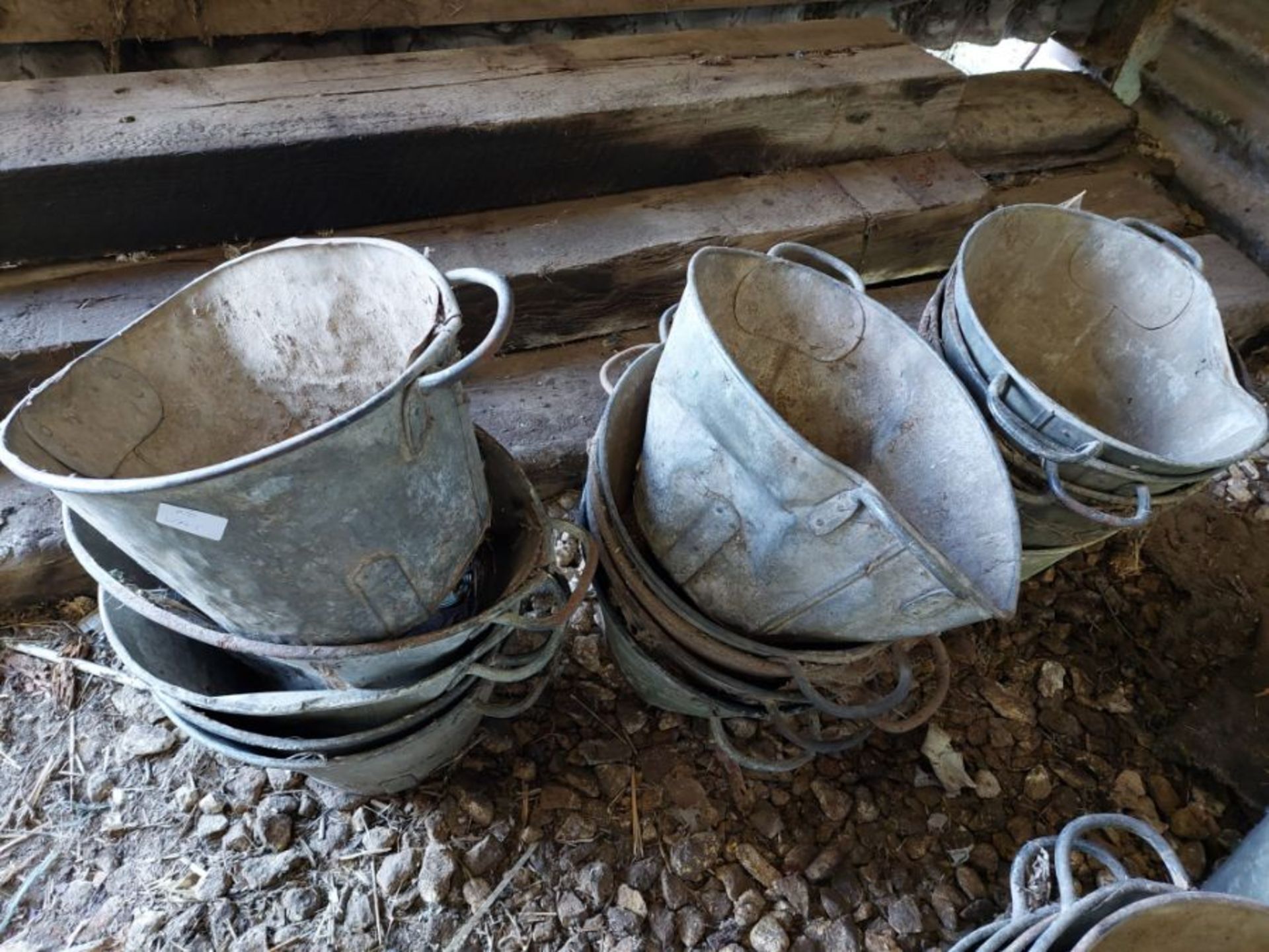 15 x galvanised buckets
