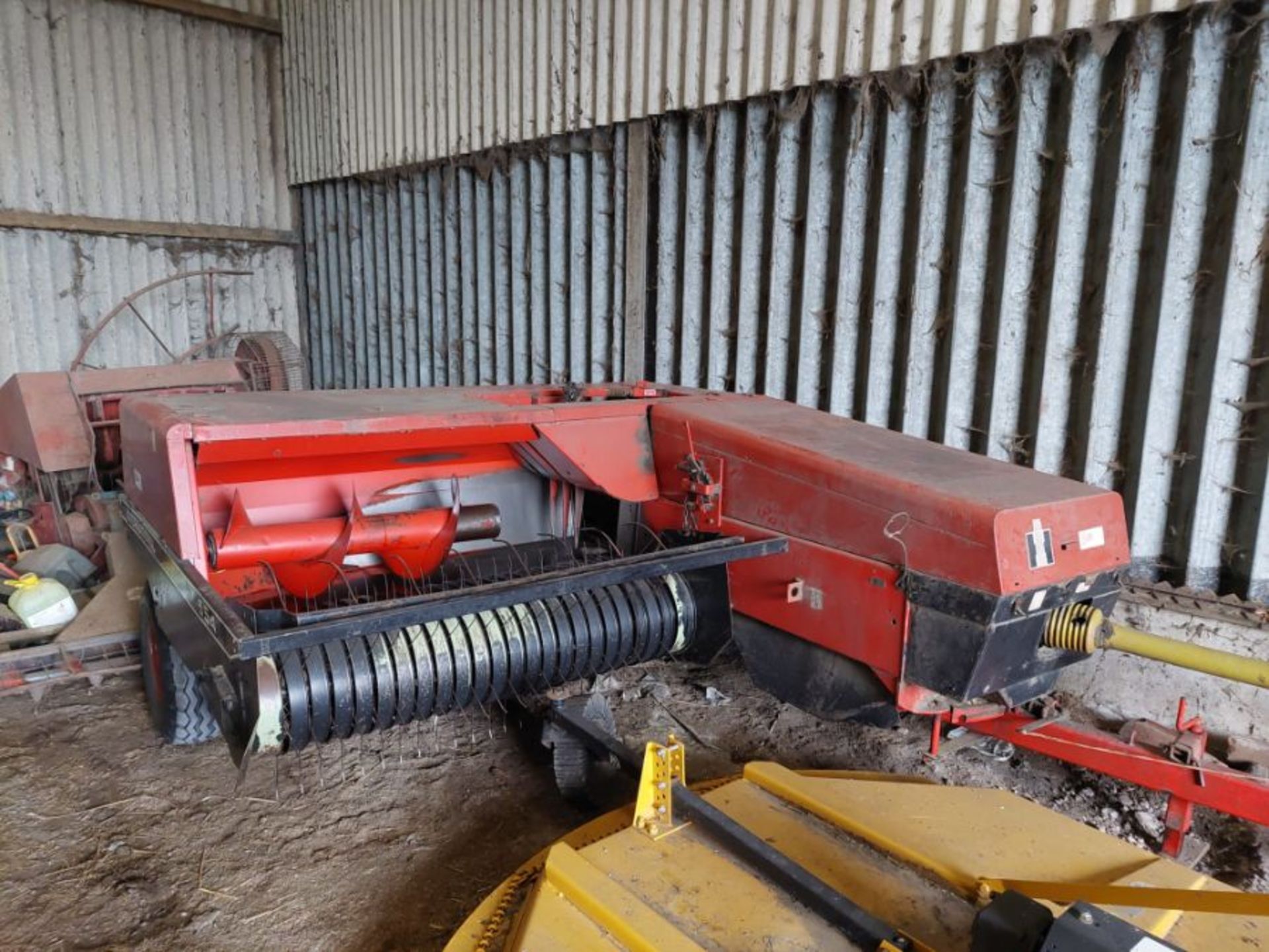 International 554 conventional baler, PTO & instructions in office