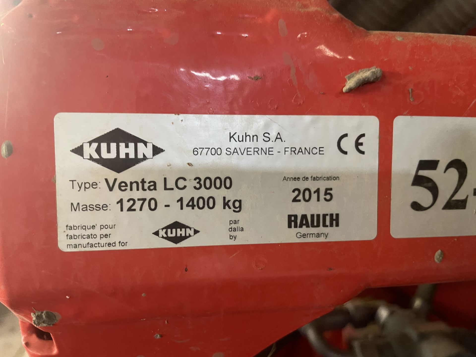 (15) Kuhn Combiliner Venta LC3000 3m power harrow combination drill, 2 rows of disc coulter, - Image 4 of 4