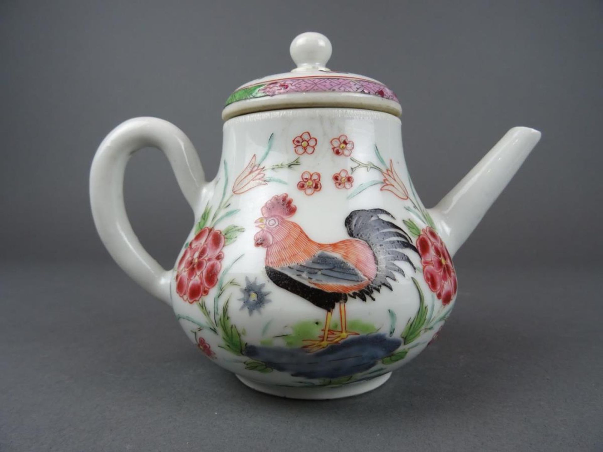 Porcelain famille rose teapot