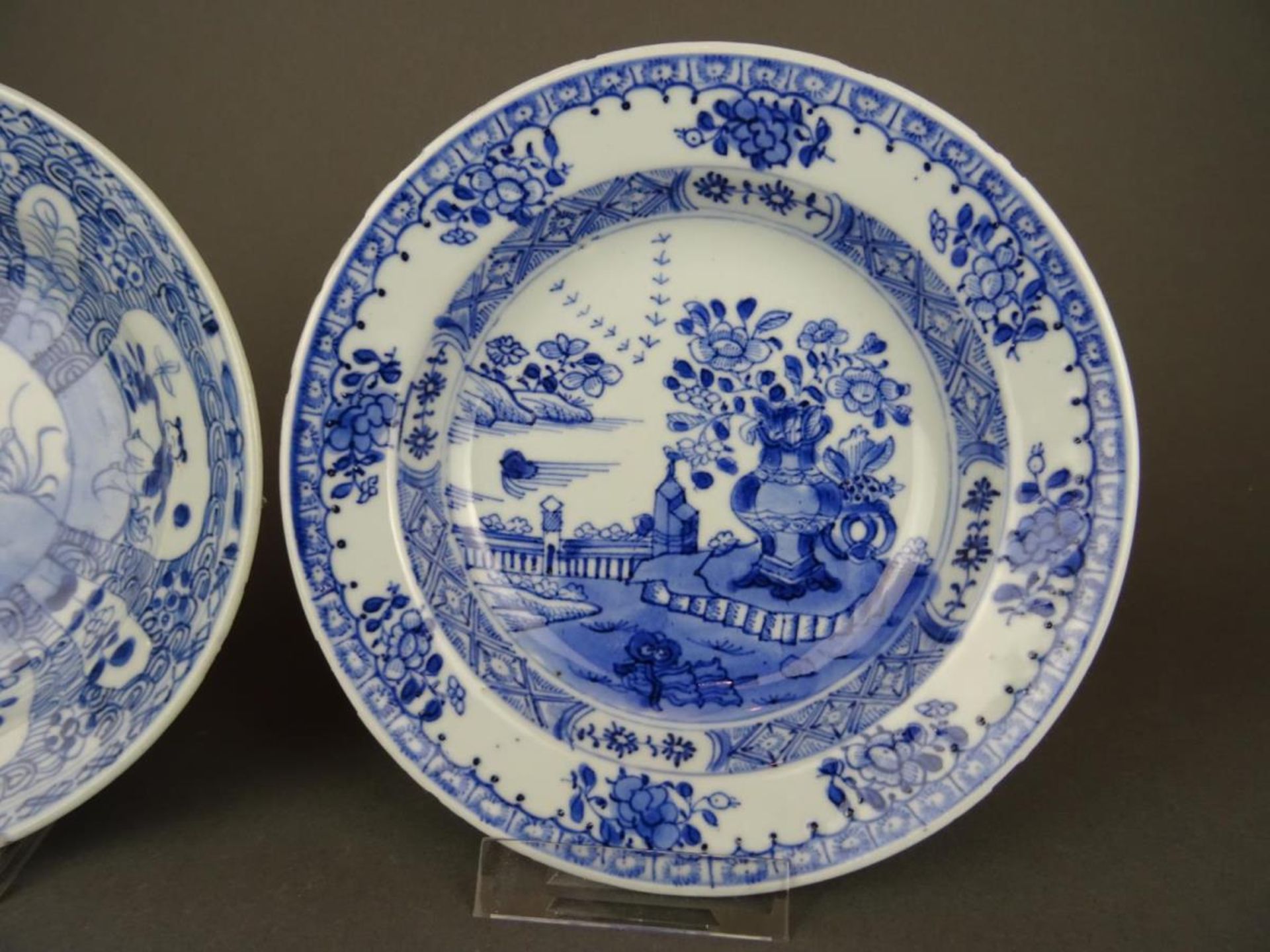 Two porcelain B/W Plates - Image 6 of 8