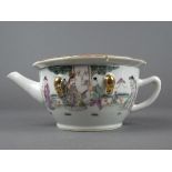 Porcelain famille rose teapot