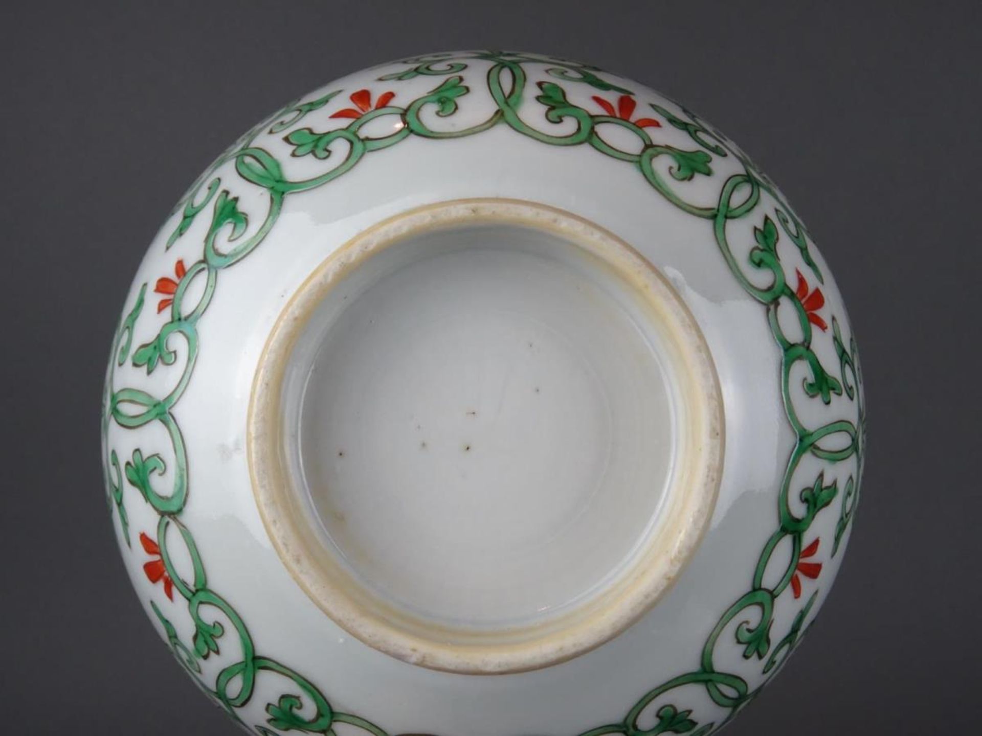 Chinese porcelain Famille verte bowl - Image 6 of 6