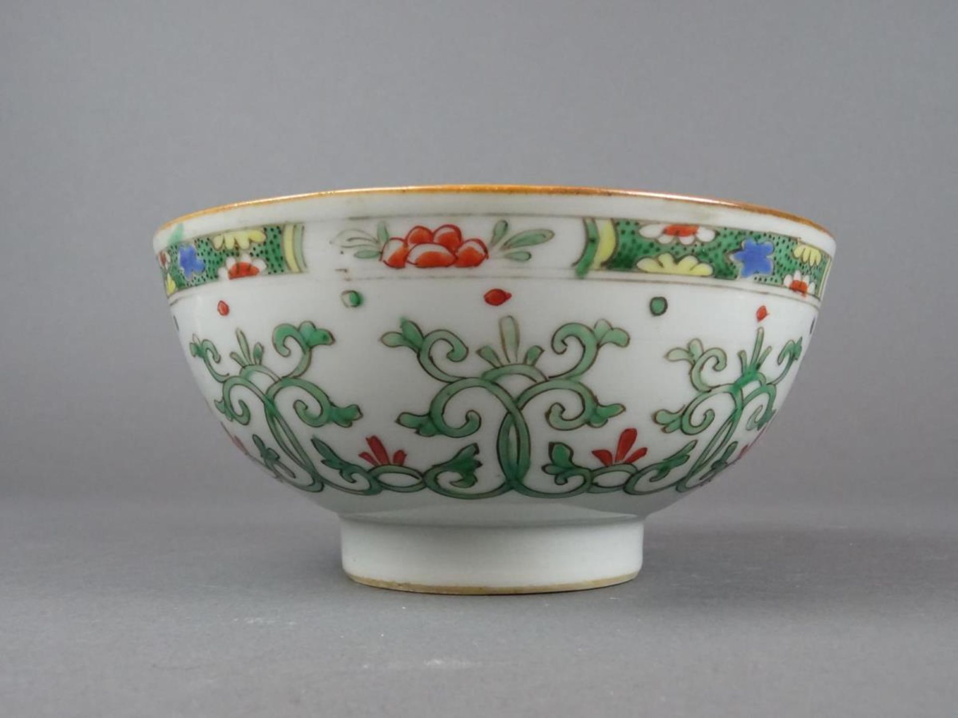 Chinese porcelain Famille verte bowl - Image 3 of 6