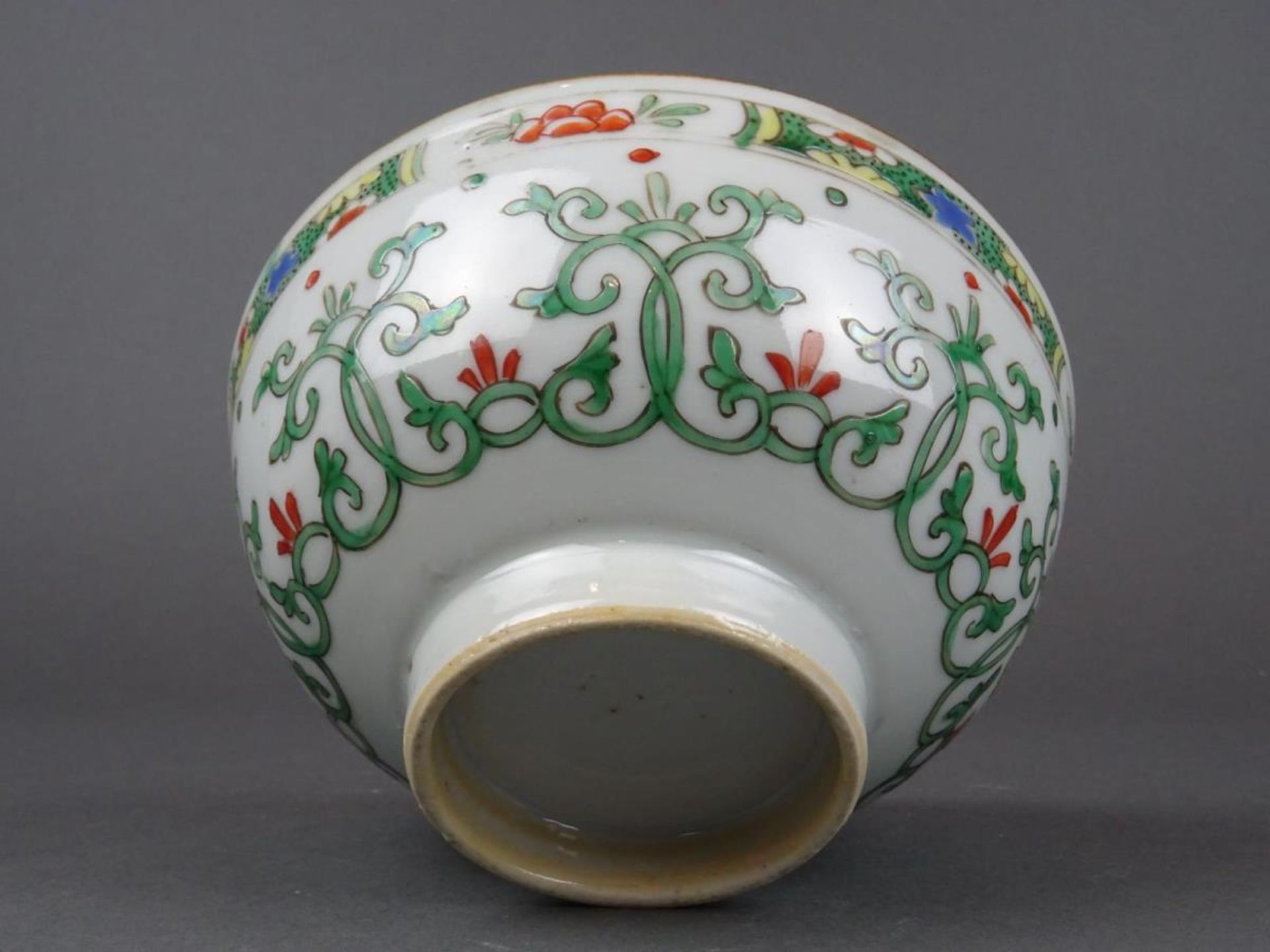 Chinese porcelain Famille verte bowl - Image 5 of 6