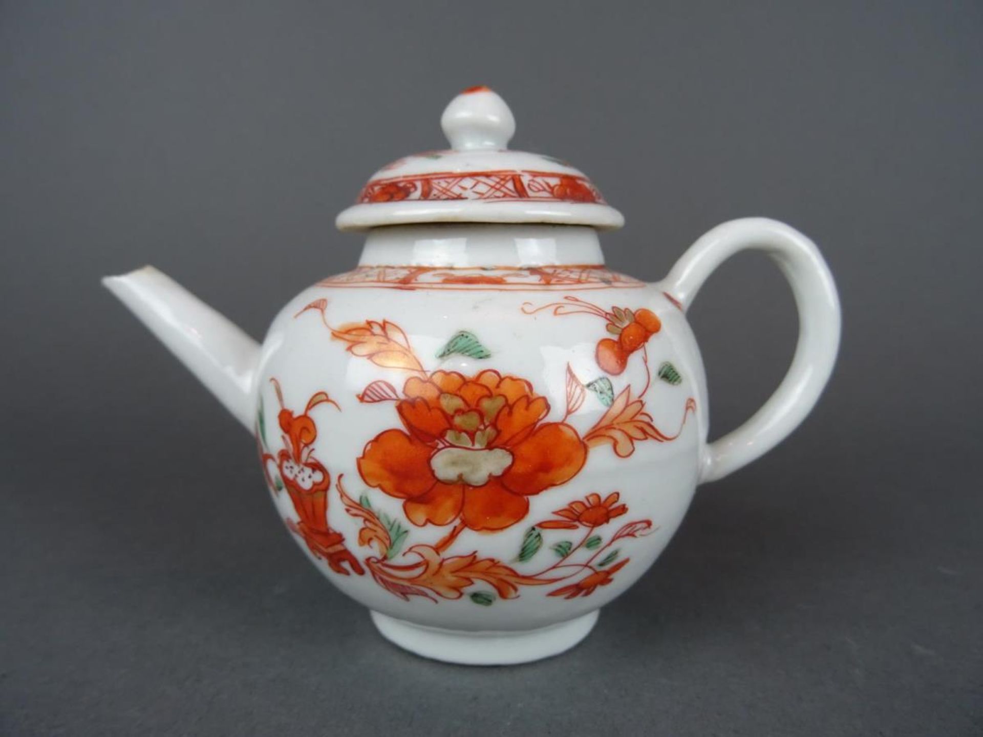 Porcelain Iron red teapot