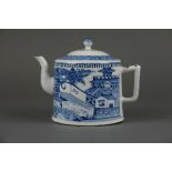 Porcelain B/W teapot