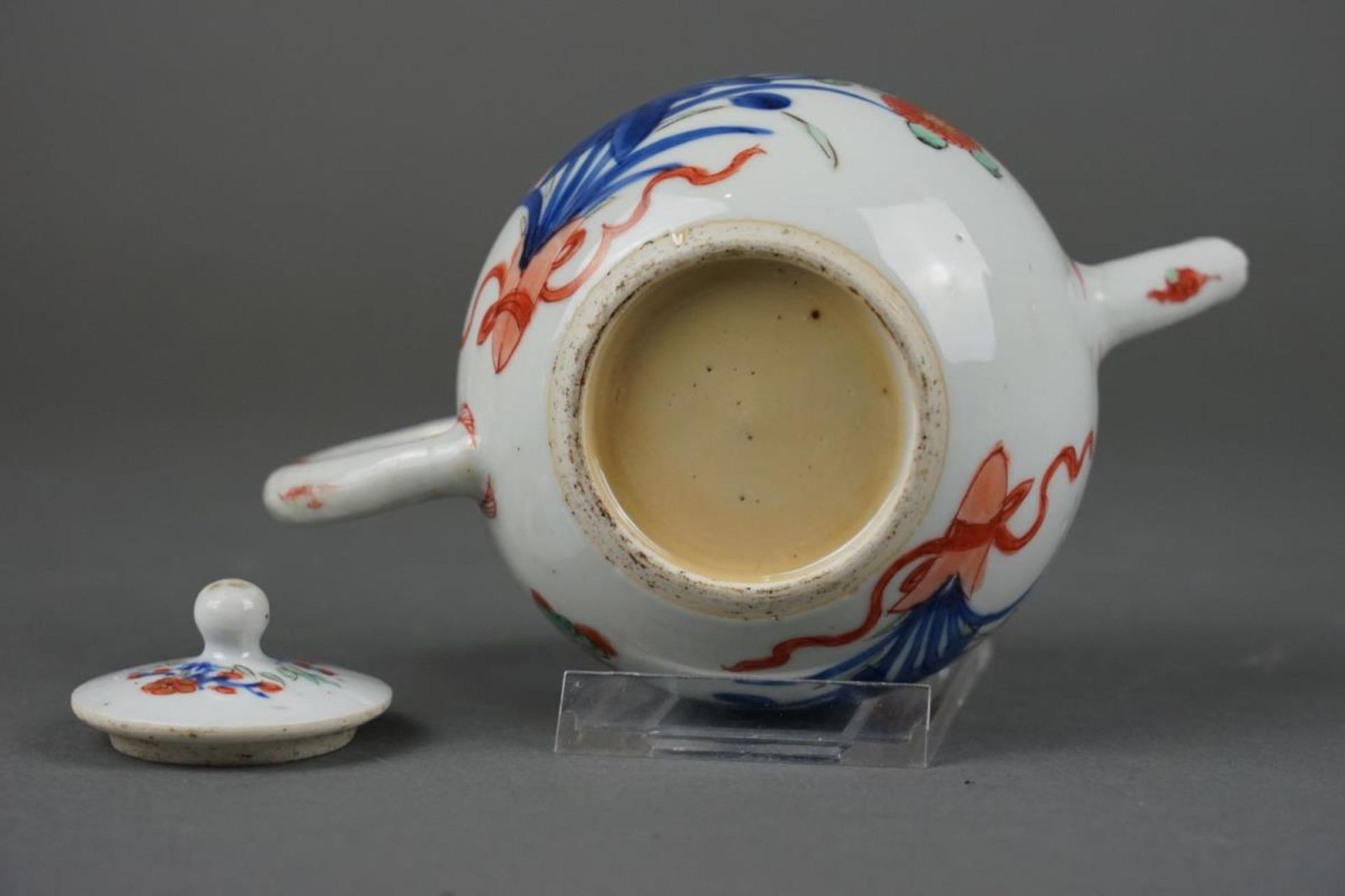 Porcelain Wucai teapot - Image 4 of 5