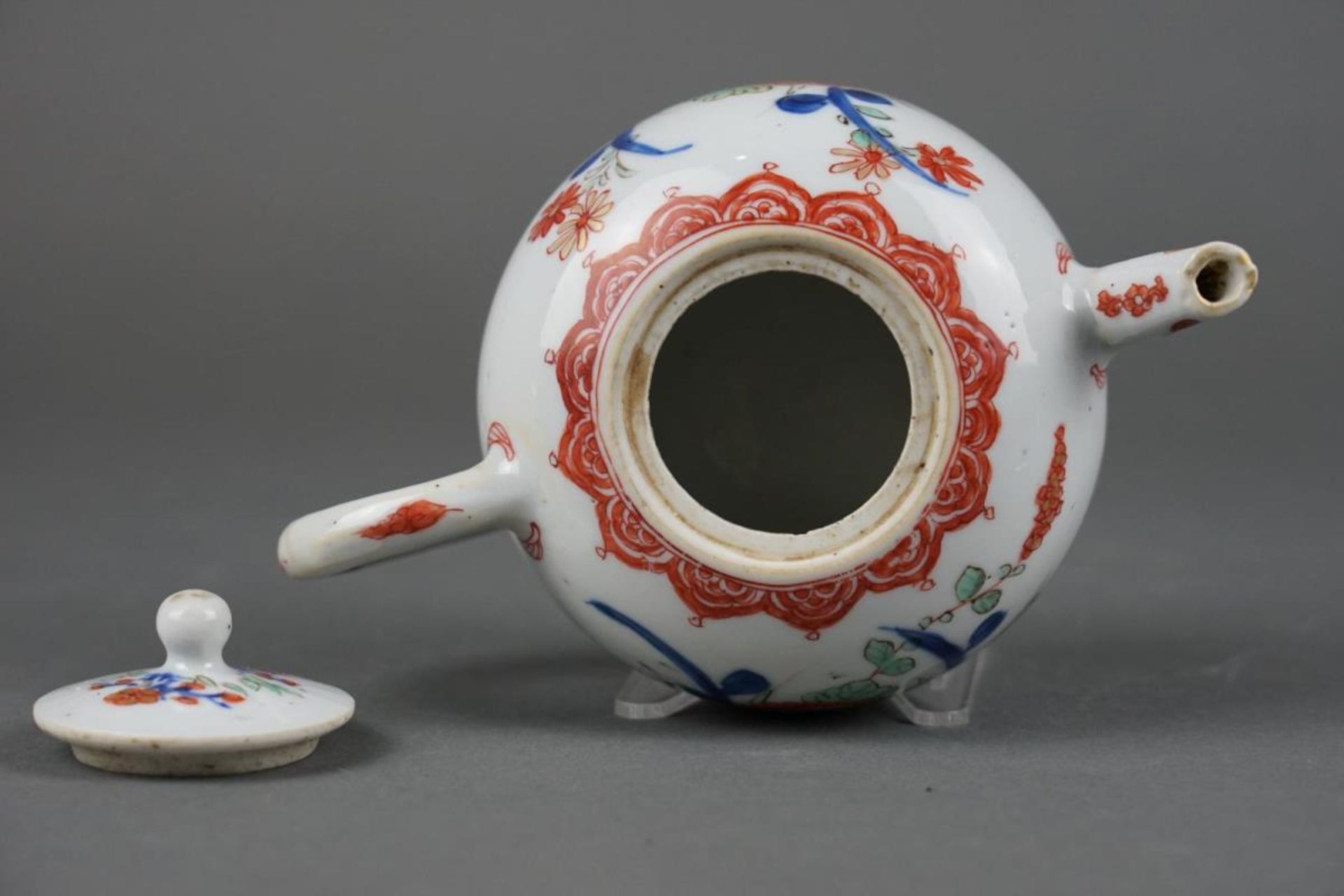 Porcelain Wucai teapot - Image 3 of 5