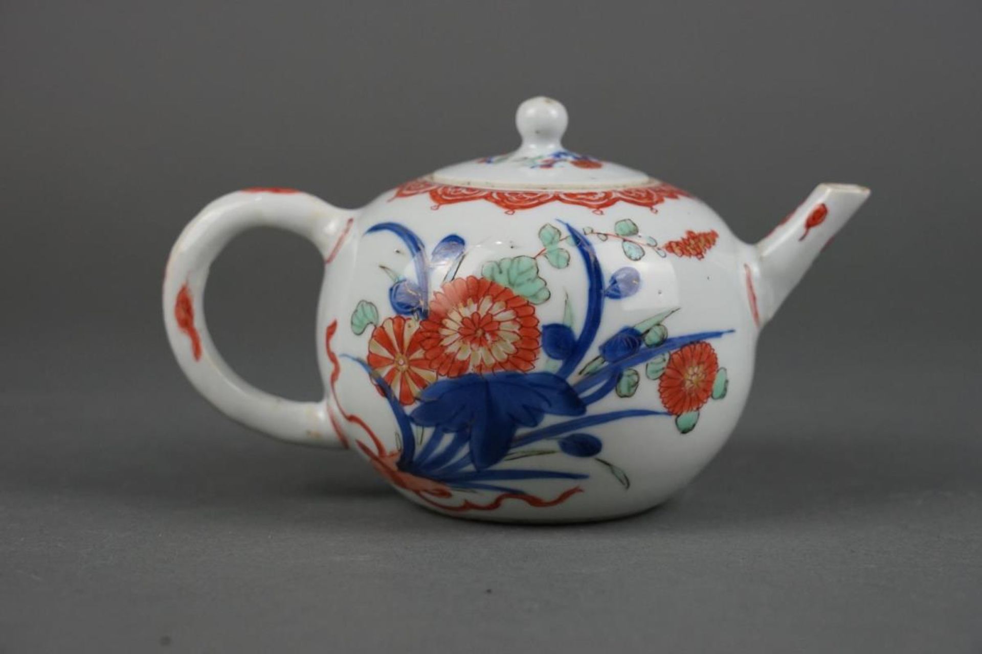 Porcelain Wucai teapot - Image 2 of 5